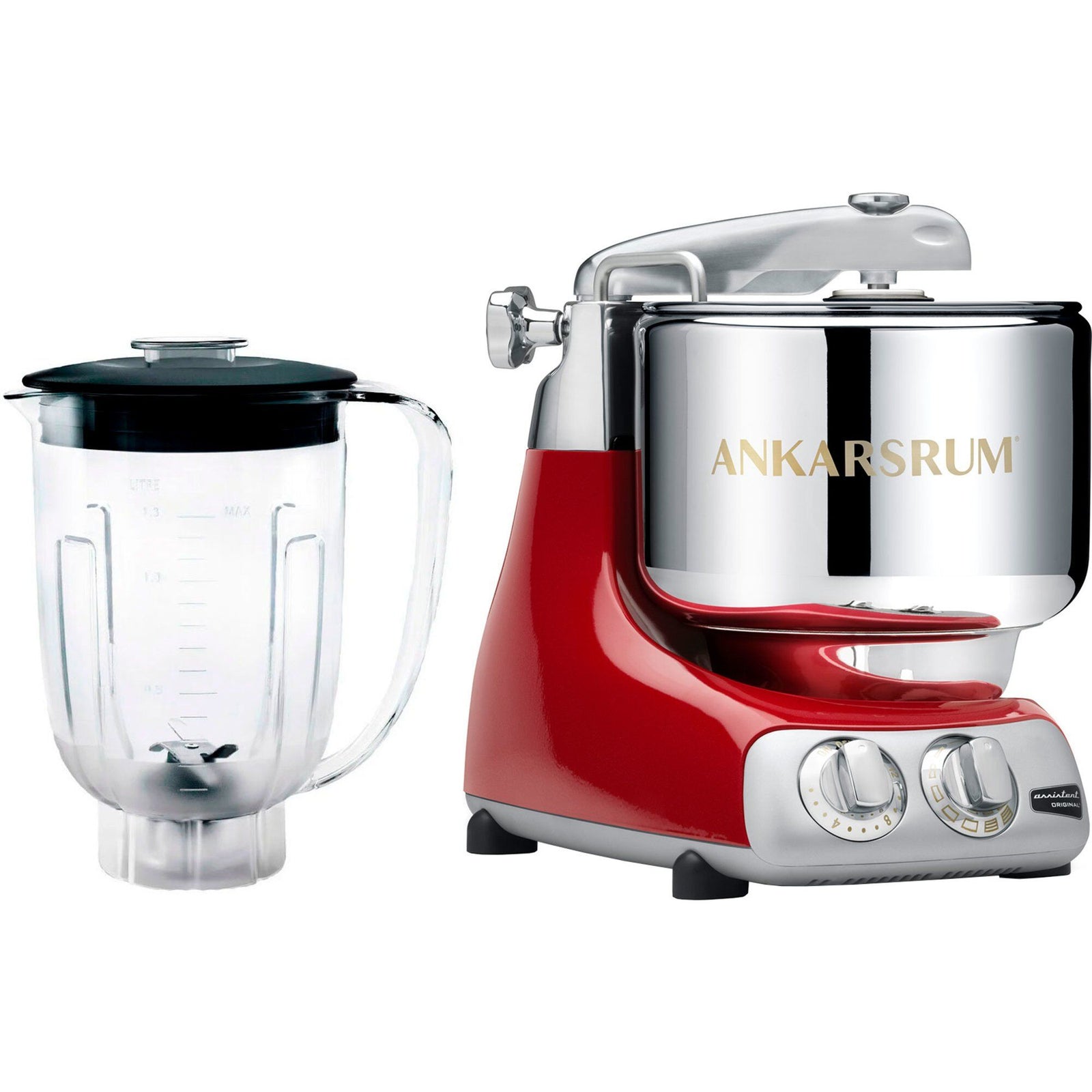 Ankarsrum Ankarsrum Assistent AKM 6230 røremaskine + blender, rød – produktvisning (Røremaskiner)