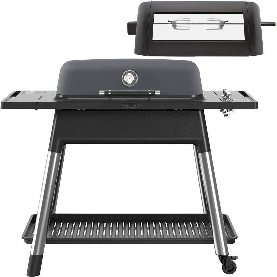 Everdure Everdure Furnace gasgrill + rottiseri, mat grafitgrå – vinkelbillede (Gasgrill)