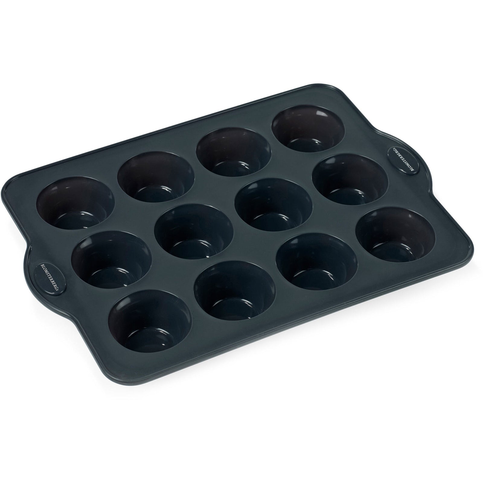 Blomsterbergs Blomsterbergs Muffinsform 12 stk grå silikone ❤ close-up (Muffinsform)