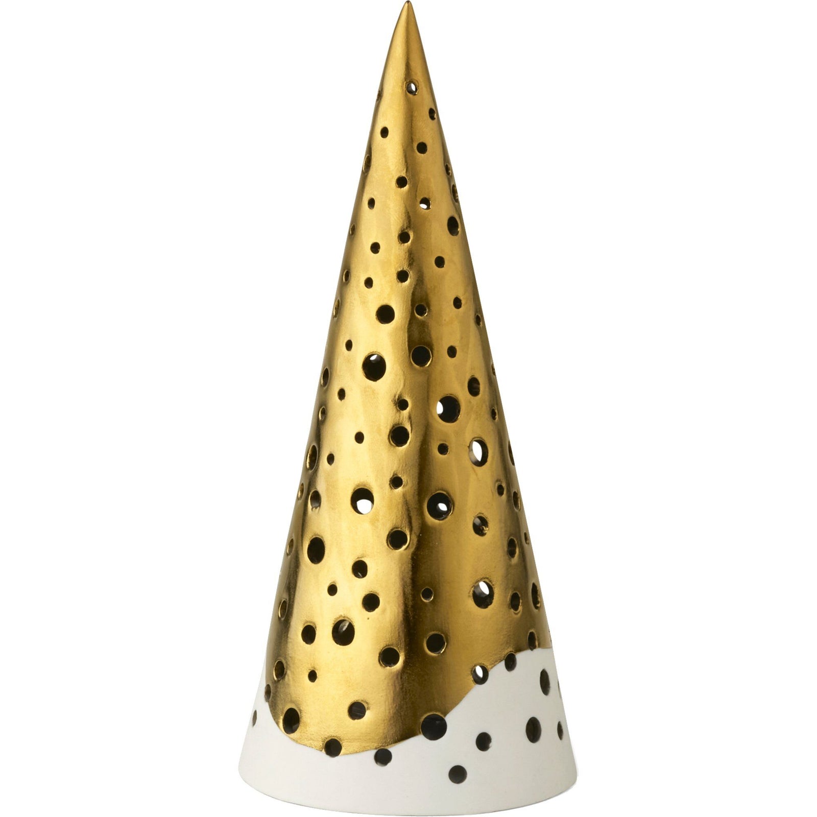 Kähler Kähler Nobili fyrfadsstage guld, 19 cm – close-up (Lanterne)