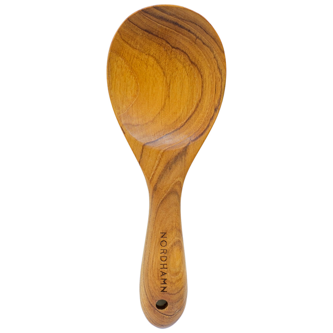 Nordhamn Nordhamn Risske 22 cm, teak – close-up (Serveringsske)