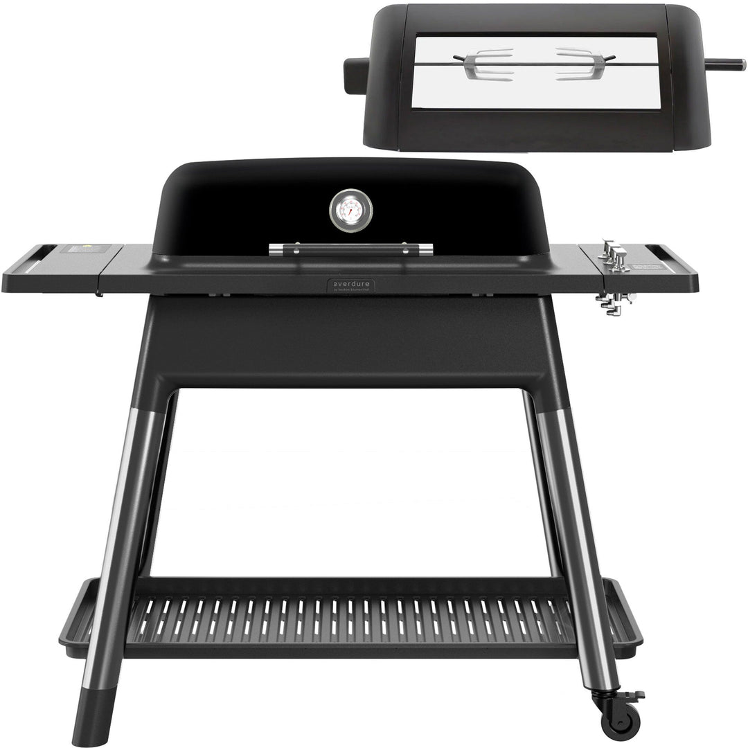 Everdure Everdure Furnace gasgrill + rottiseri, mat sort – close-up (Gasgrill)