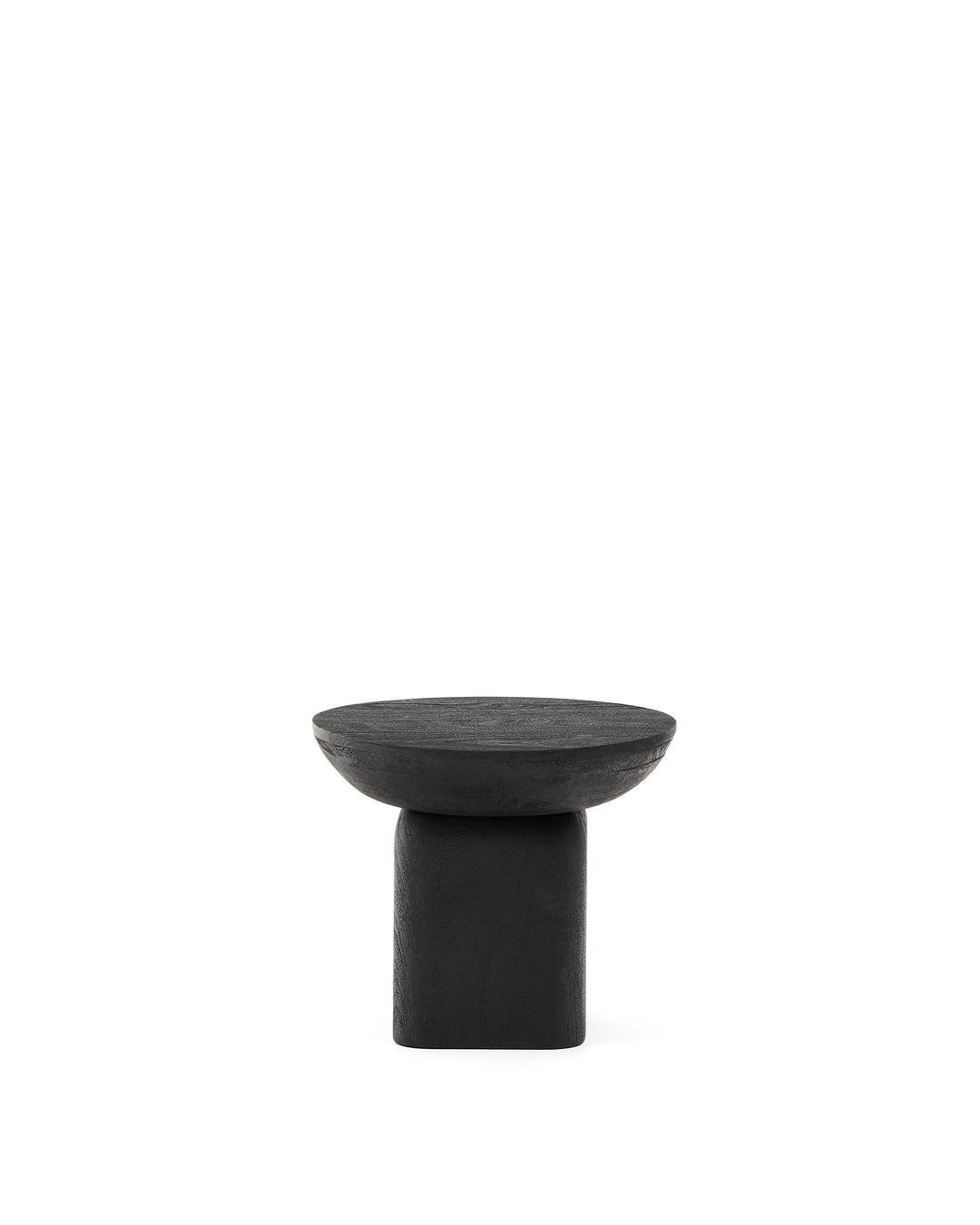 KAVE HOME Ovak sidebord rund sort akacietræ Ø50