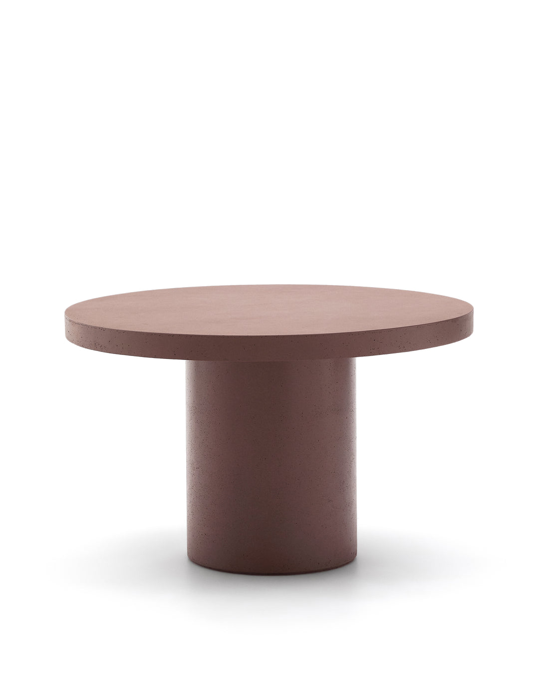 KAVE HOME Aiguablava havebord rund terracotta cement Ø120