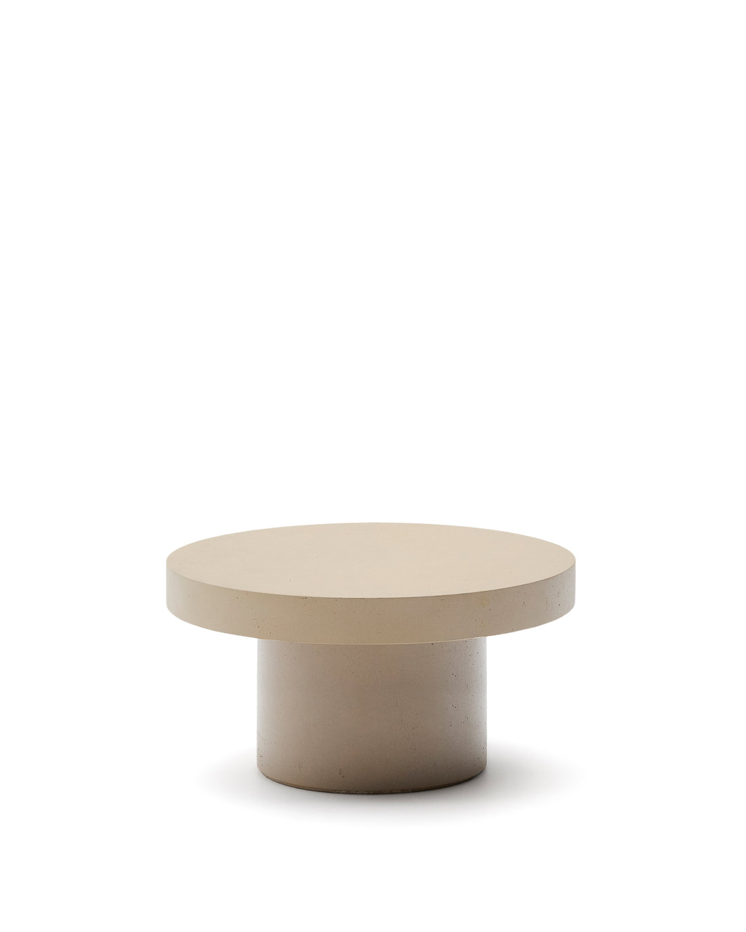 KAVE HOME Aiguablava udendørs sofabord rund beige cement Ø90