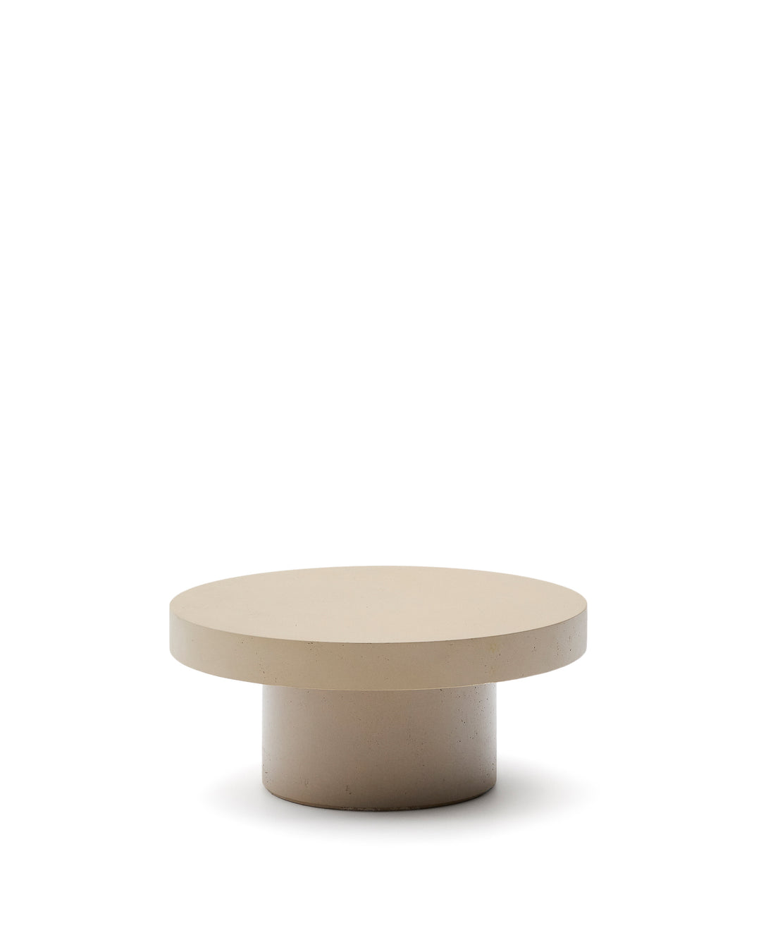 KAVE HOME Aiguablava udendørs sofabord rund beige cement Ø66