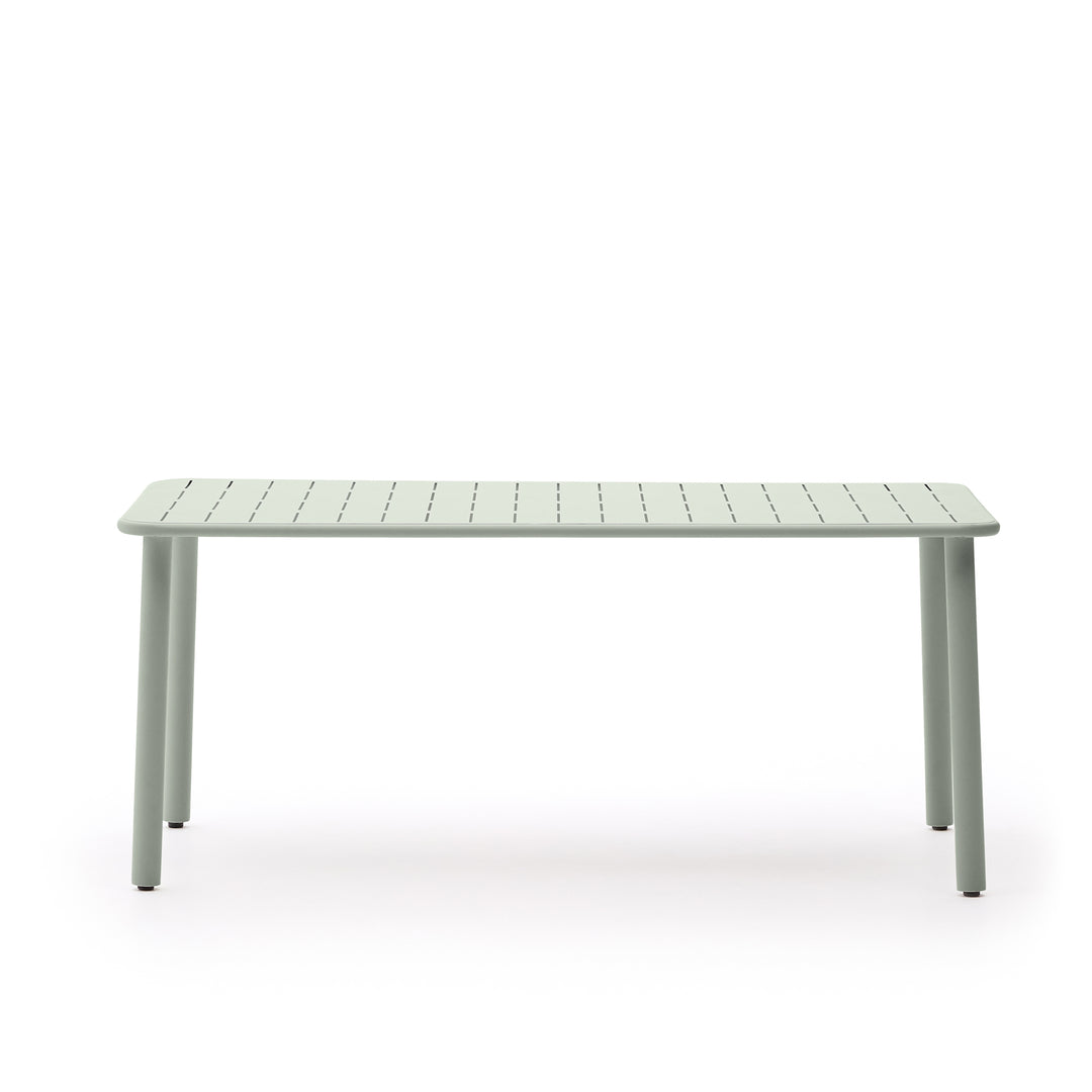 KAVE HOME Brai havebord rektangulær turkis galvaniseret stål 180x90
