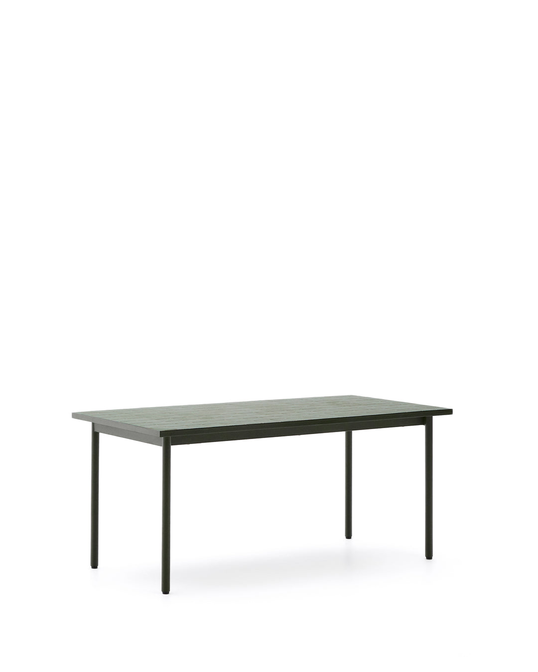 Produktbillede af KAVE HOME Maurina havebord rektangulær grønne fliser og grøn stål 182x91 i premium kvalitet