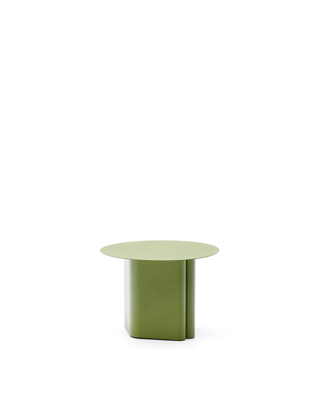 KAVE HOME Arvin sidebord rund grøn jern Ø55