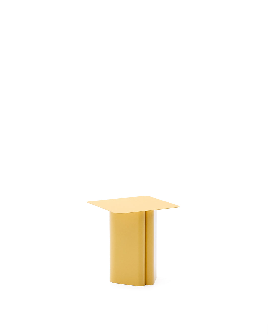 KAVE HOME Arvin sidebord kvadratisk gul jern 42x42