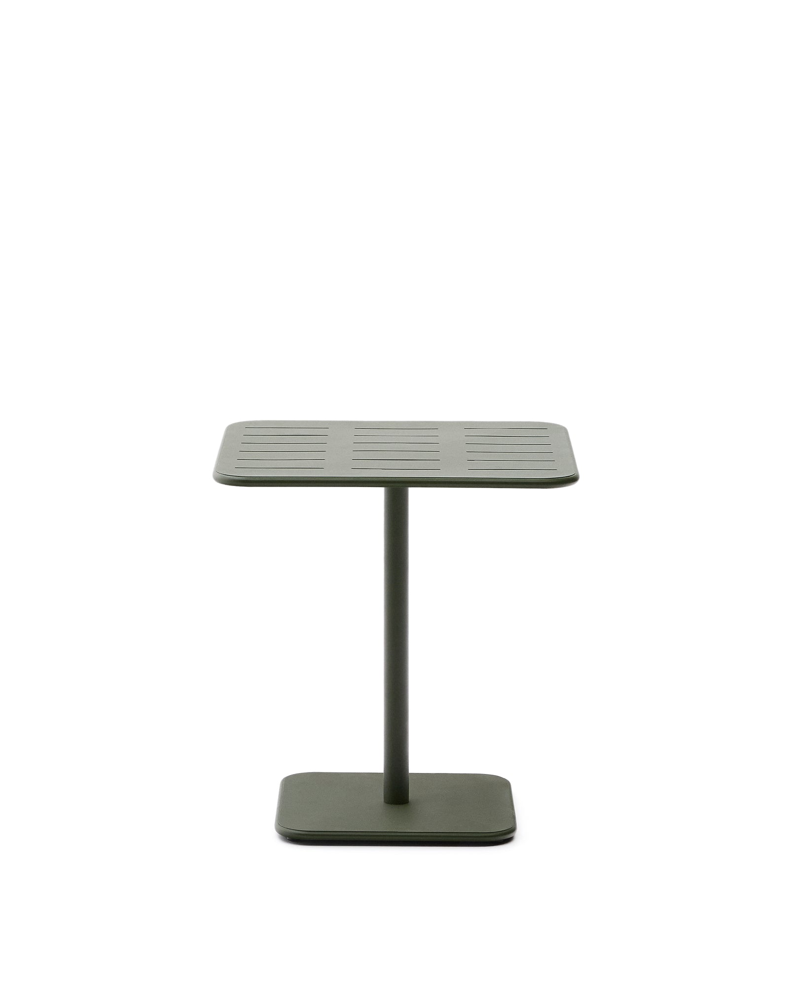 Produktbillede af KAVE HOME Brai havebord kvadratisk grøn galvaniseret stål 70x70 i premium kvalitet