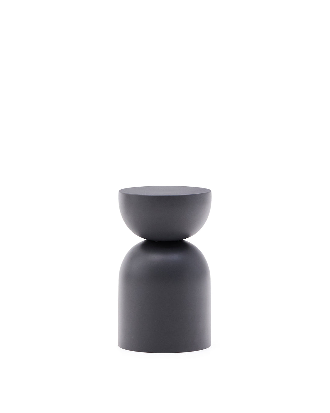 KAVE HOME Rachell sidebord rund grå metal Ø30,5