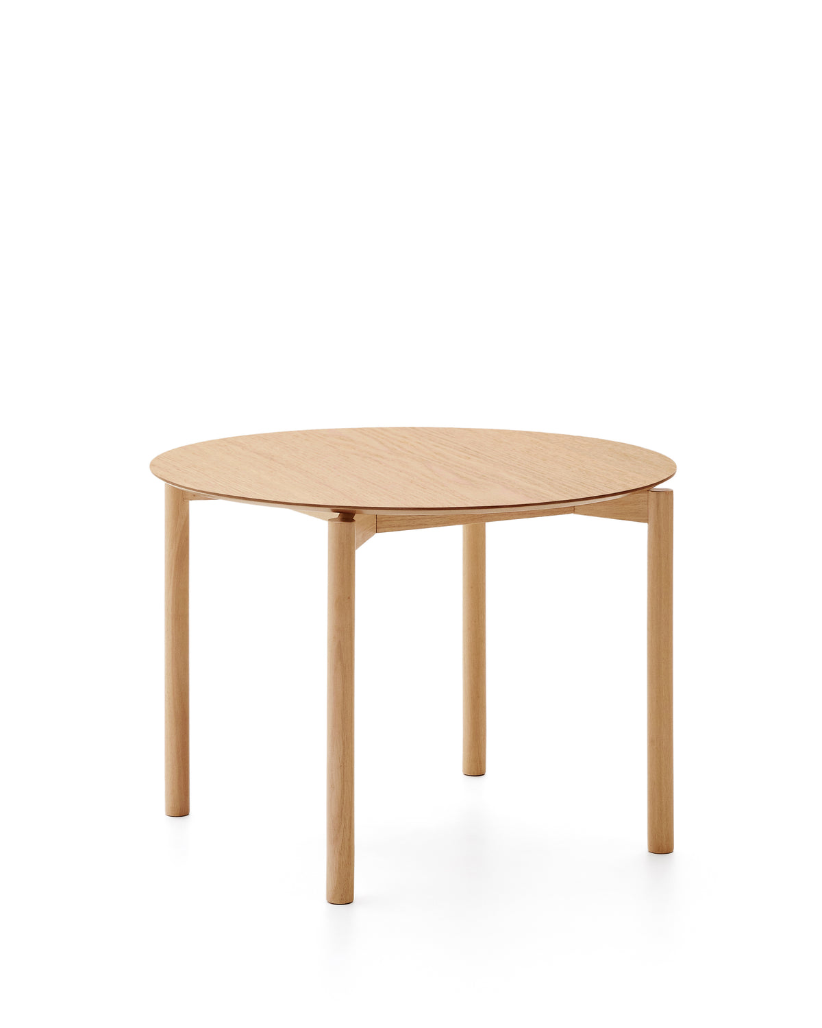 Rundt Indara spisebord fra Kave Home i natur askefiner, Ø110 cm