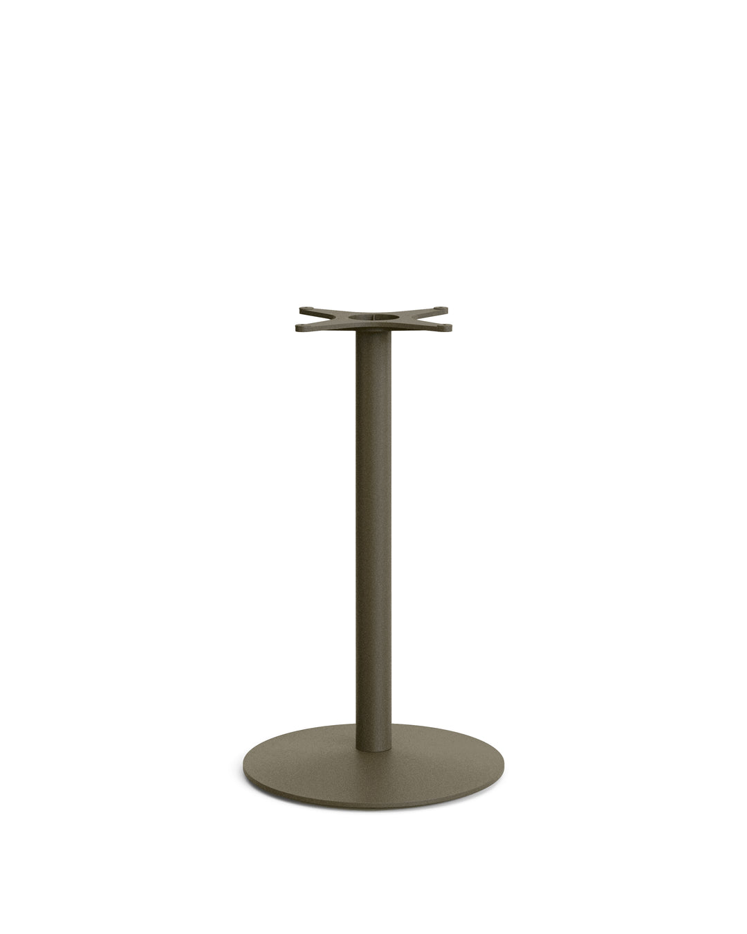 KAVE HOME Esilda højbar bordfod med rund stålfod i grønmalet finish Ã55x96 cm