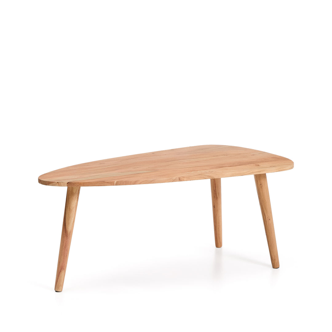 KAVE HOME Duvani sofabord akacietræ med bleget finish Ø110x60