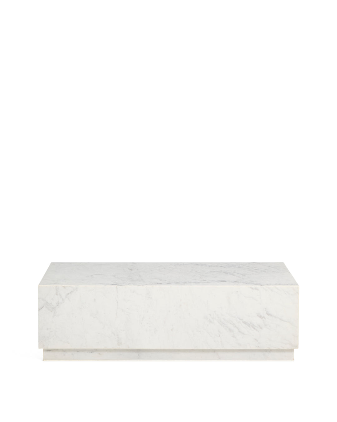 Produktbillede af KAVE HOME Sorein sofabord rektangulær hvid marmor 100x50 i premium kvalitet