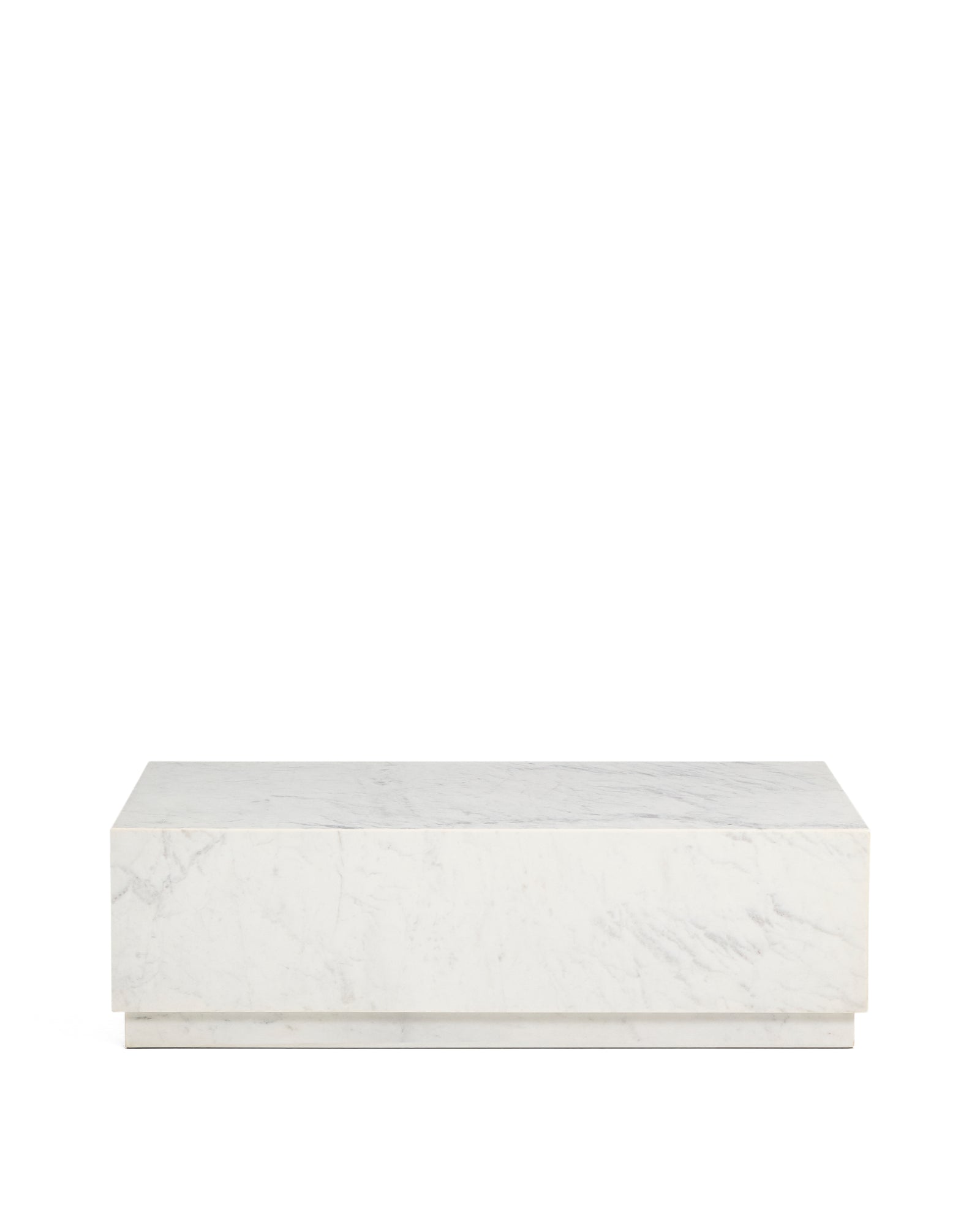 Produktbillede af KAVE HOME Sorein sofabord rektangulær hvid marmor 100x50 i premium kvalitet