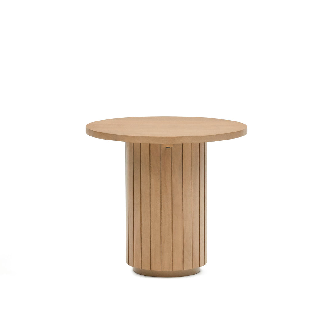 KAVE HOME Licia sidebord rund natur mangotræ Ø60