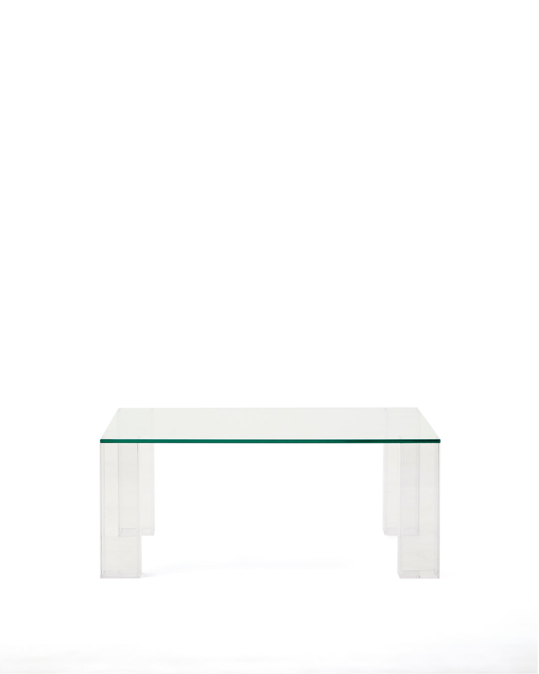KAVE HOME Adularia sidebord kvadratisk klar hærdet glas 85x85