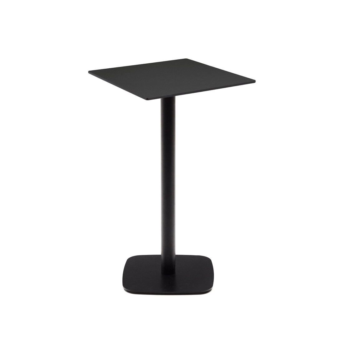 Produktbillede af KAVE HOME Dina højt udendørs barbord kvadratisk sort HPL og sort metal 60x60x96 i premium kvalitet