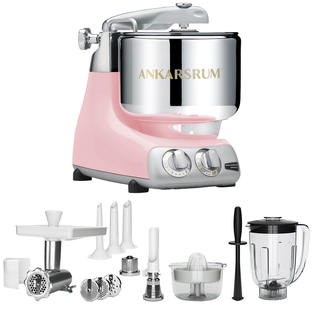 Ankarsrum Ankarsrum Assistent Original AKM6230 Cloudy Pink + Deluxepakke – produktbillede (Røremaskiner)