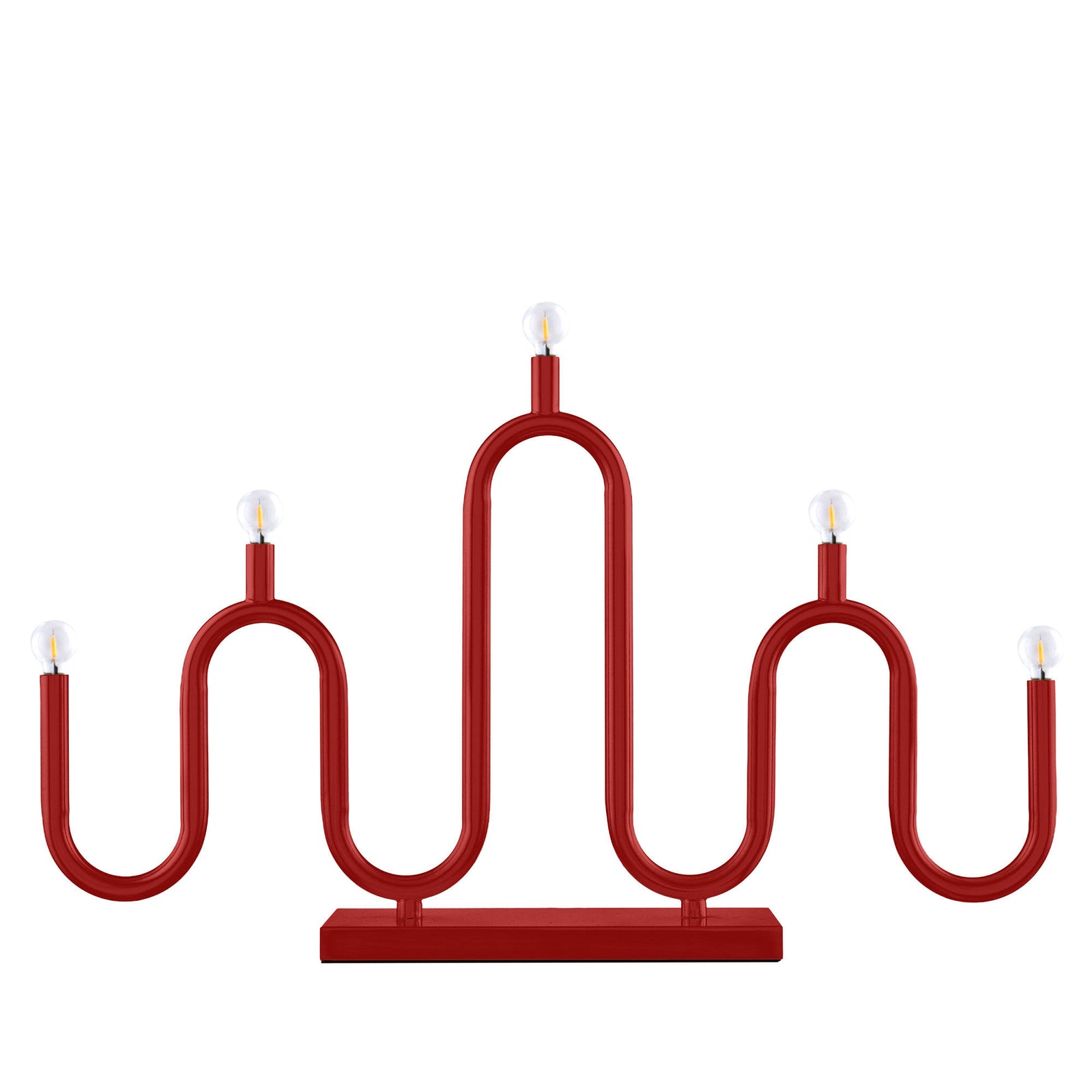 Globen lighting Globen lighting Noel 5 Adventslysestage, rød ❤ frontbillede (Lysestage)