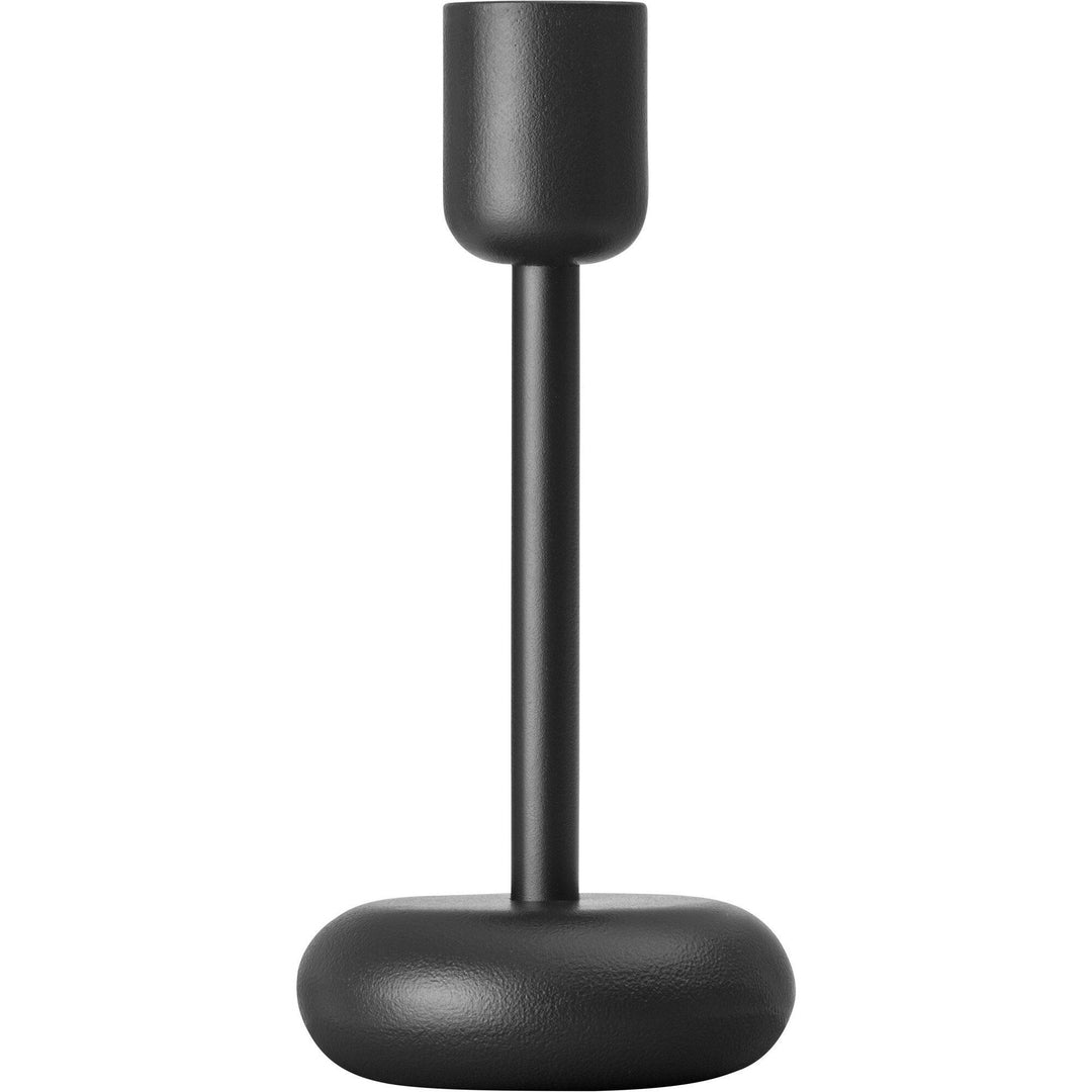 Iittala Iittala Nappula lysestage, 18,3 cm., mørkegrå – billede i brug (Lysestage)