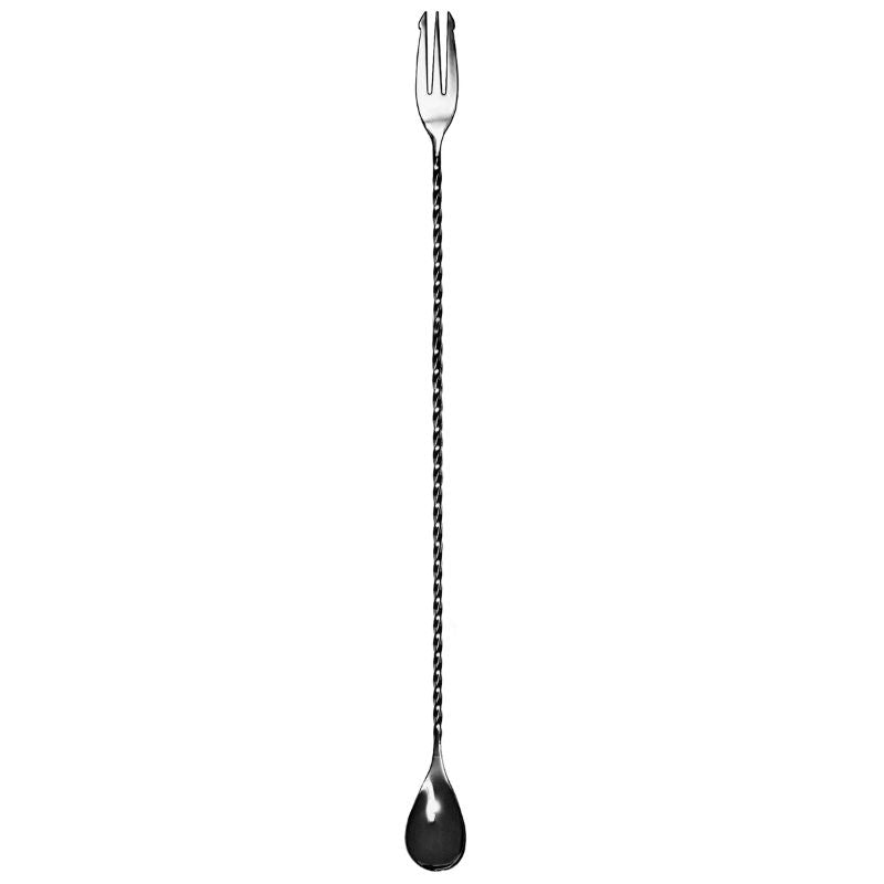 Produktbillede af Barprofessional Barspoon Trident 30 Cm Sort på tilbud – premium kvalitet og detaljer