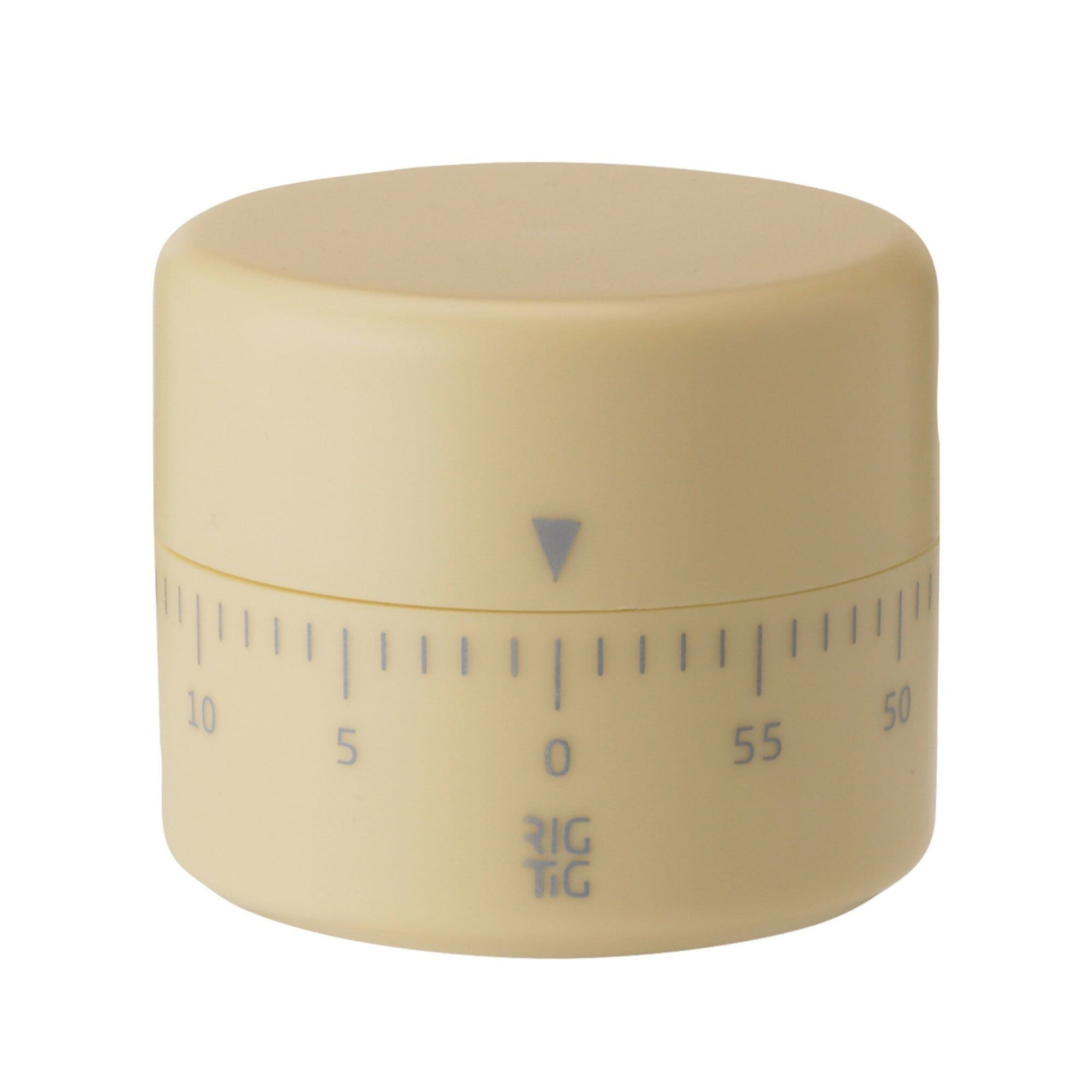 Rig-tig Rig-tig TIME-IT Timer, gul – frontbillede (Æggeur)