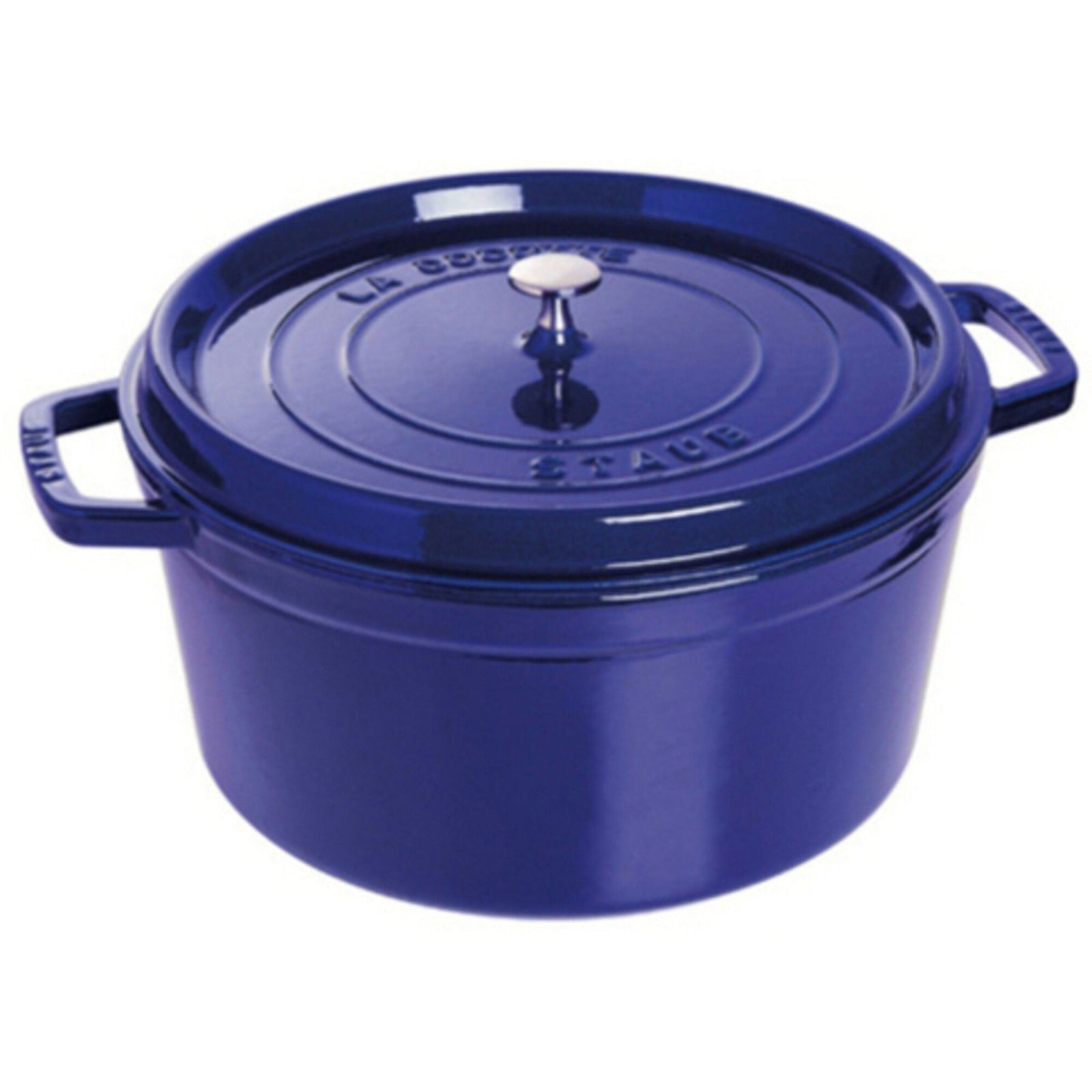 Staub Staub Rund Gryde 30 cm 8,35 liter Blå – produktbillede (Støbejernsgryde)