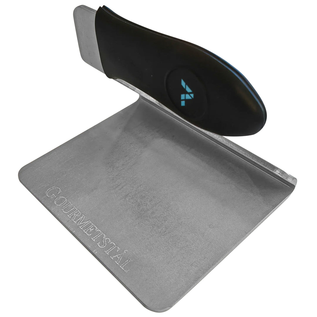 Gourmetstål Gourmetstål Smash grillpresser, 14x13 cm. – close-up (Grillplade)