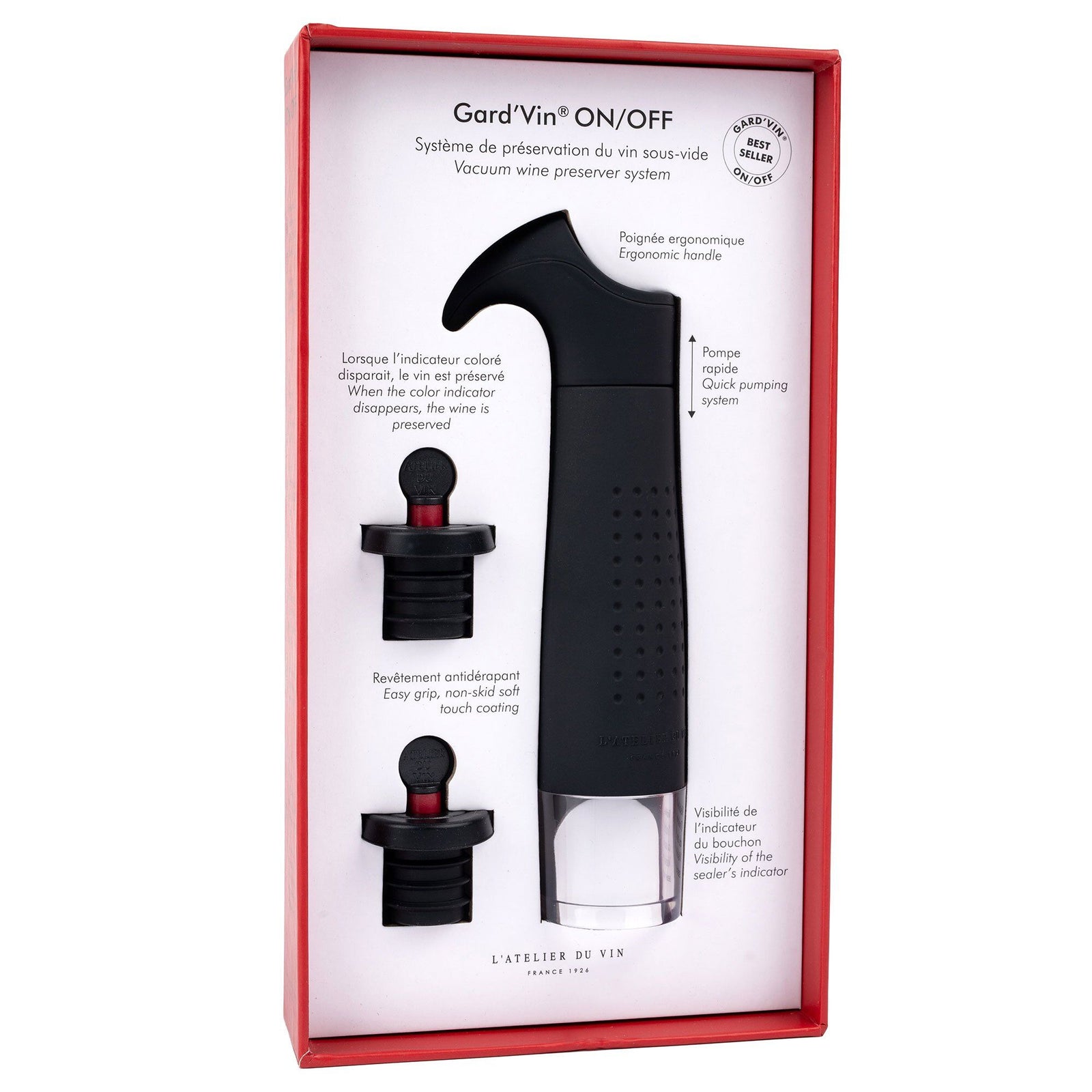 L atelier du vin L atelier du vin Gard'Vin ON/OFF vakuumpumpe ❤ produktfoto (Vintilbehør)