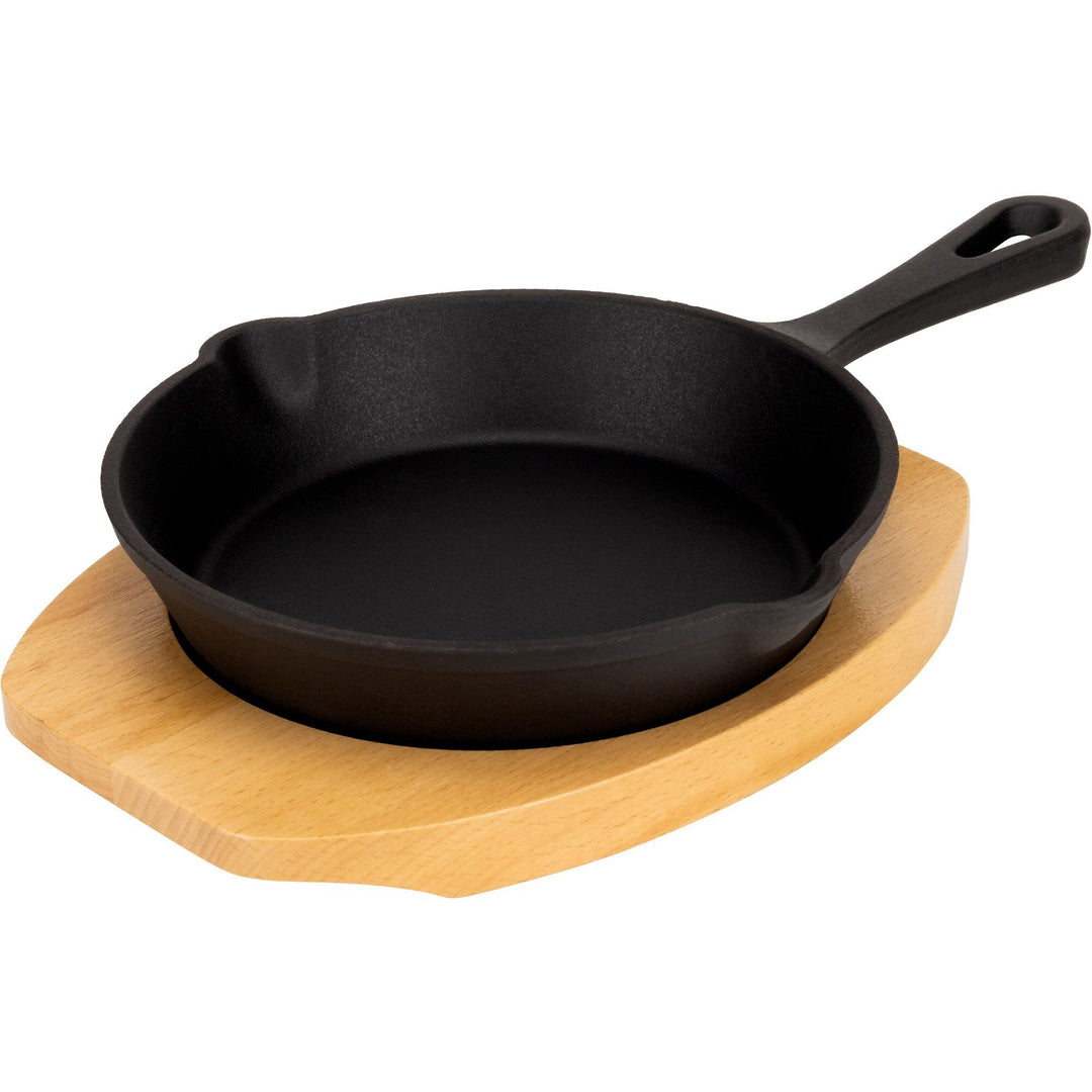 Essentials Essentials Støbejerns Serveringsgryde 16 cm, bordskåner i træ ❤ produktbillede (Støbejernsgryde)