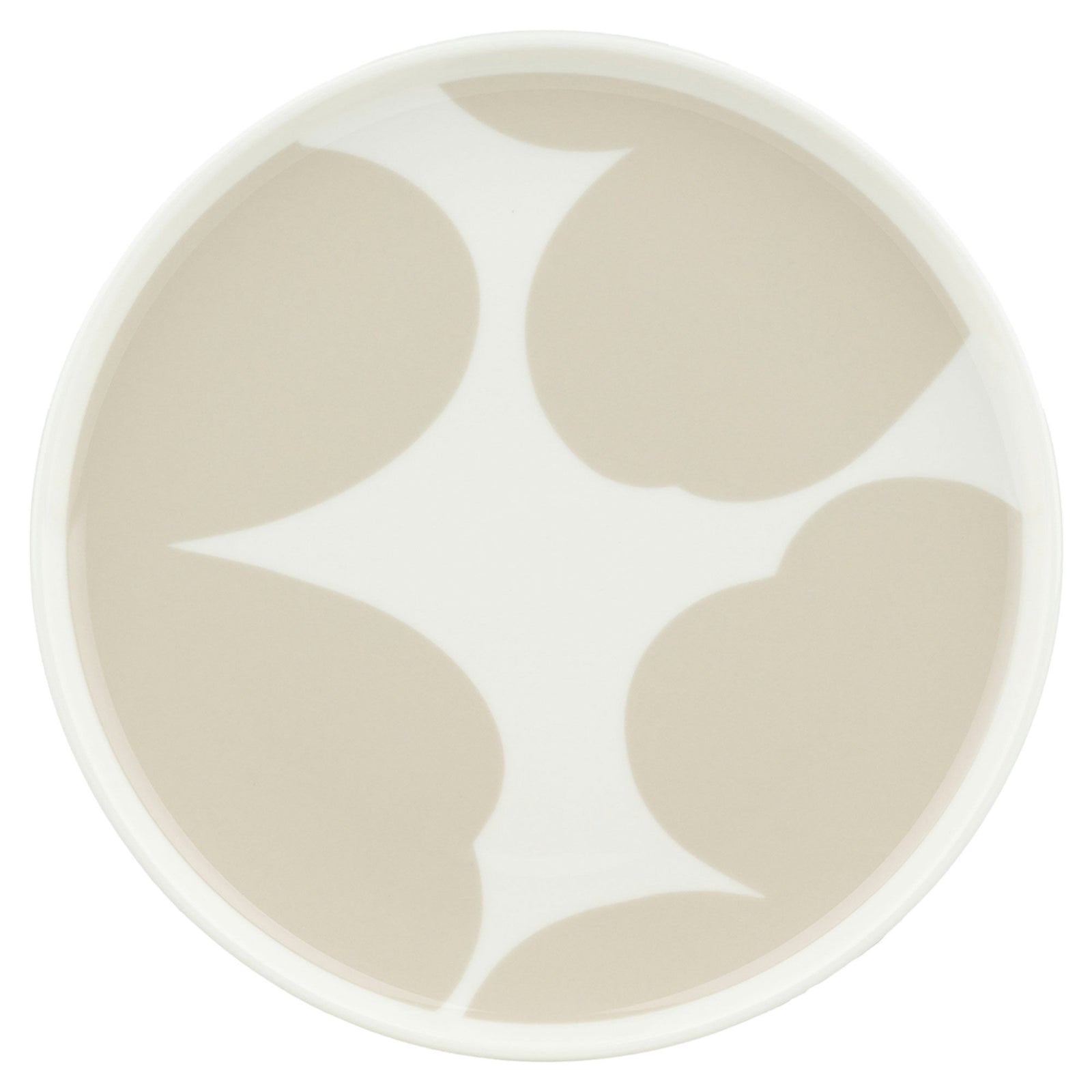 Marimekko Marimekko Iso Unikko Tallerken 20 cm, hvid/beige – produktvisning (Tallerken)