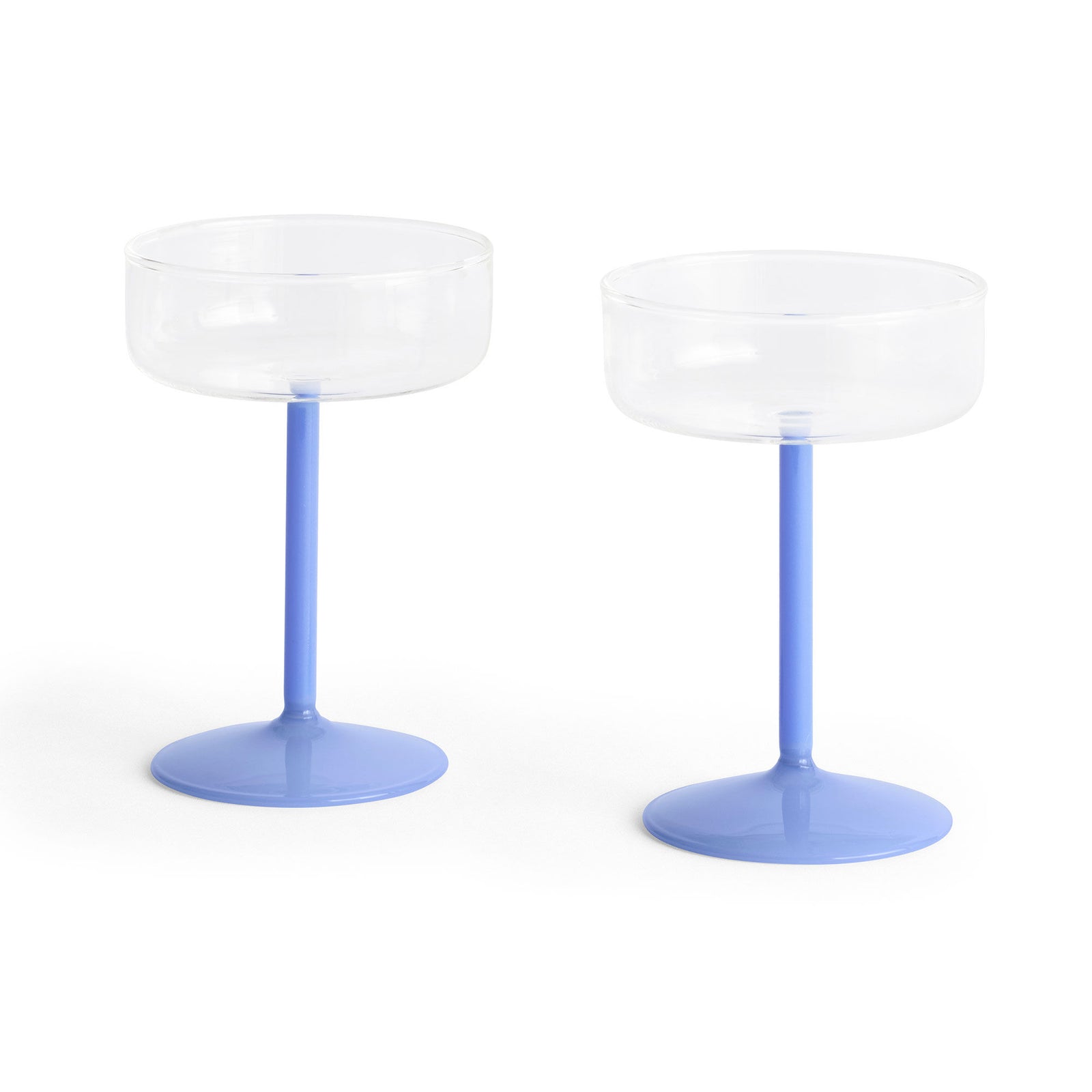 Hay Hay Tint Coupéglas Clear Jade L-Blue 2stk – detaljebillede (Glas)