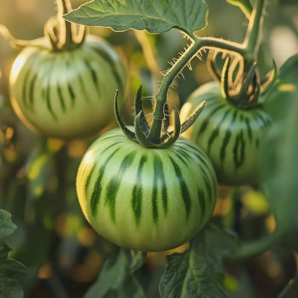 Økologisk Tomat frø Green Zebra