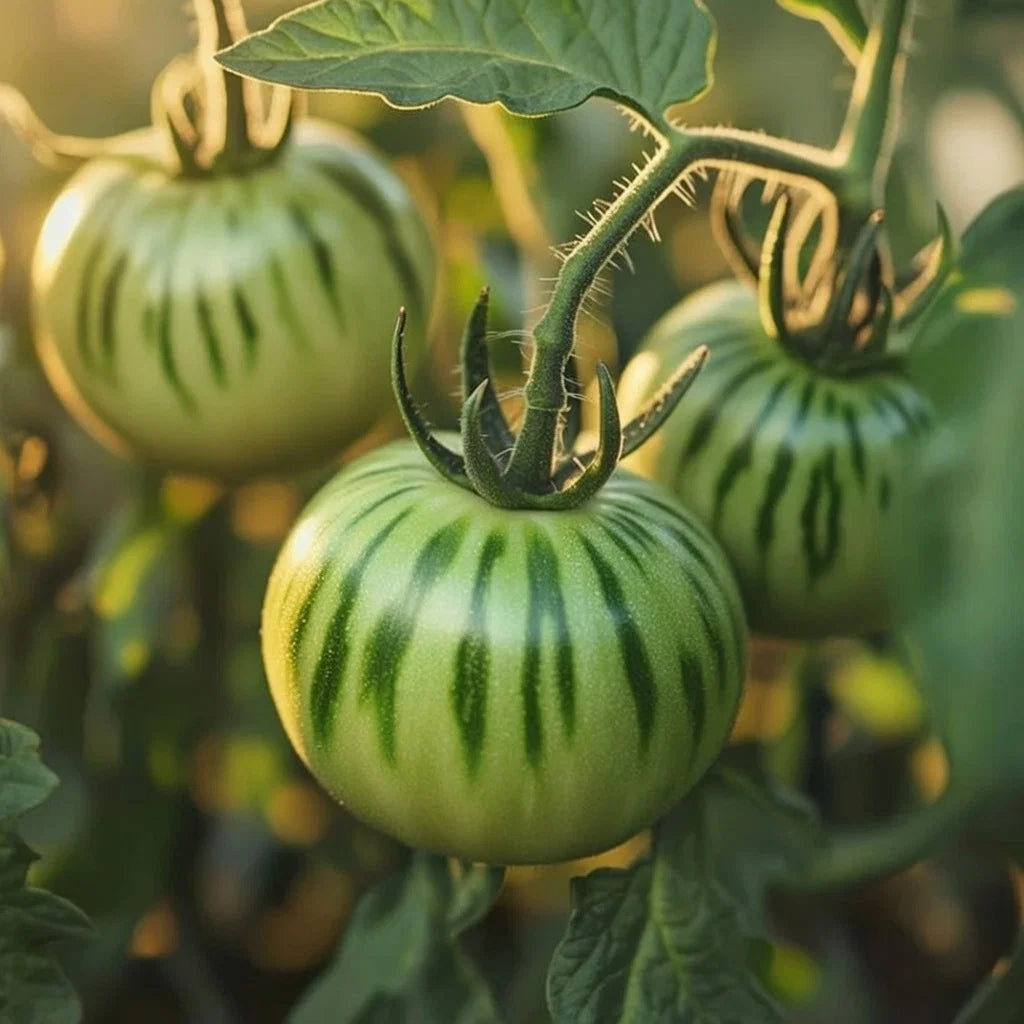 Økologisk Tomat frø Green Zebra