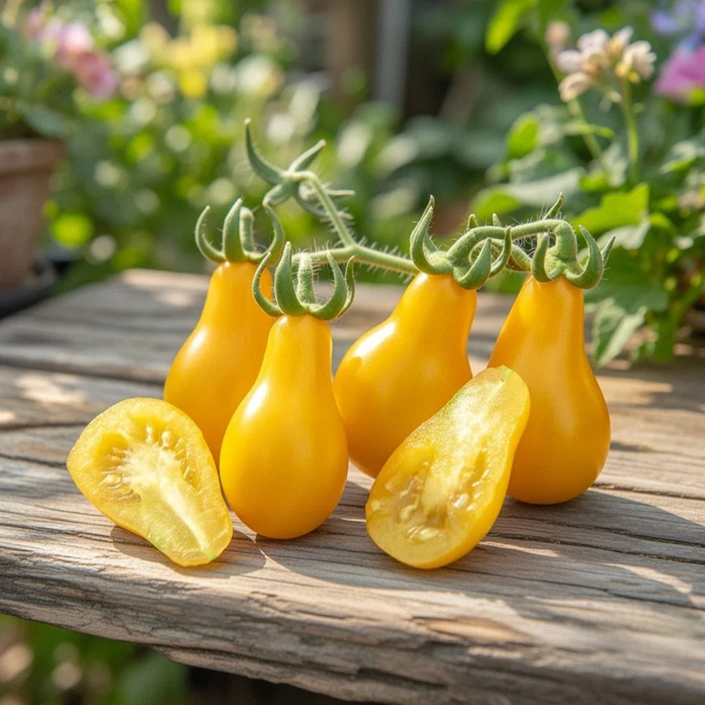 Økologisk Tomat frø Yellow Pearshaped
