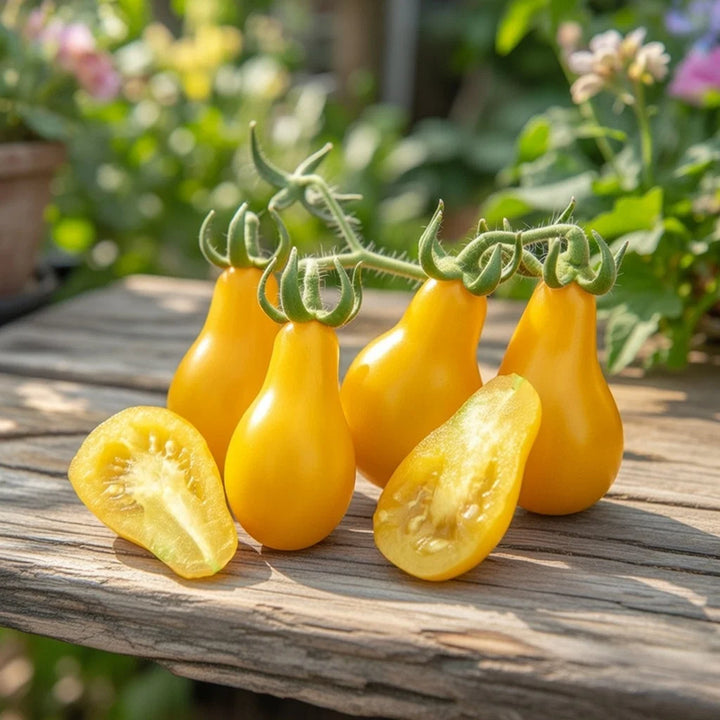 Økologisk Tomat frø Yellow Pearshaped