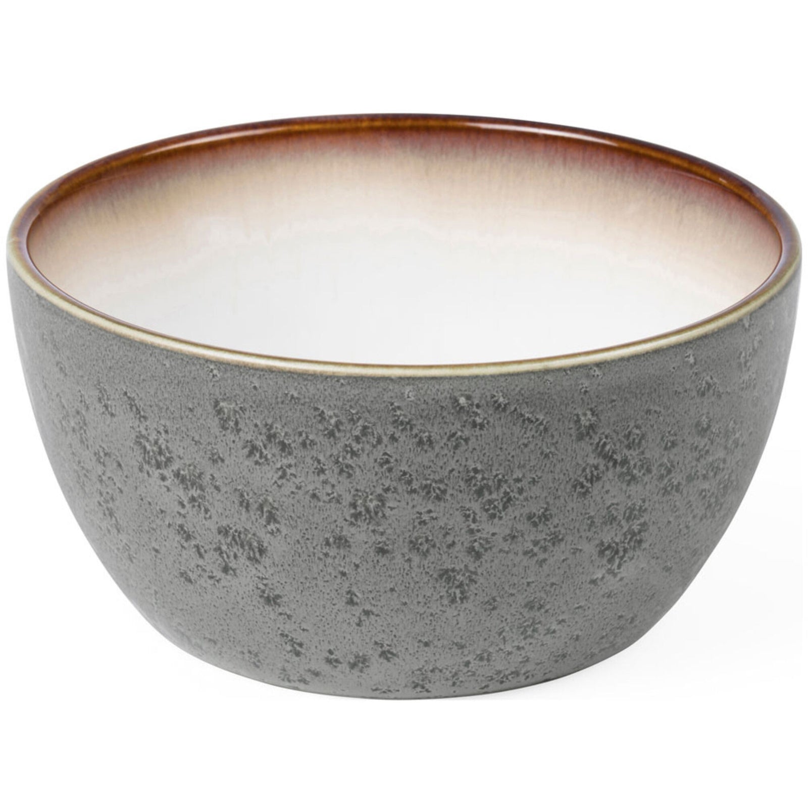 Bitz Bitz Skål grå/cremehvid, 14 cm. – frontbillede (Skål)