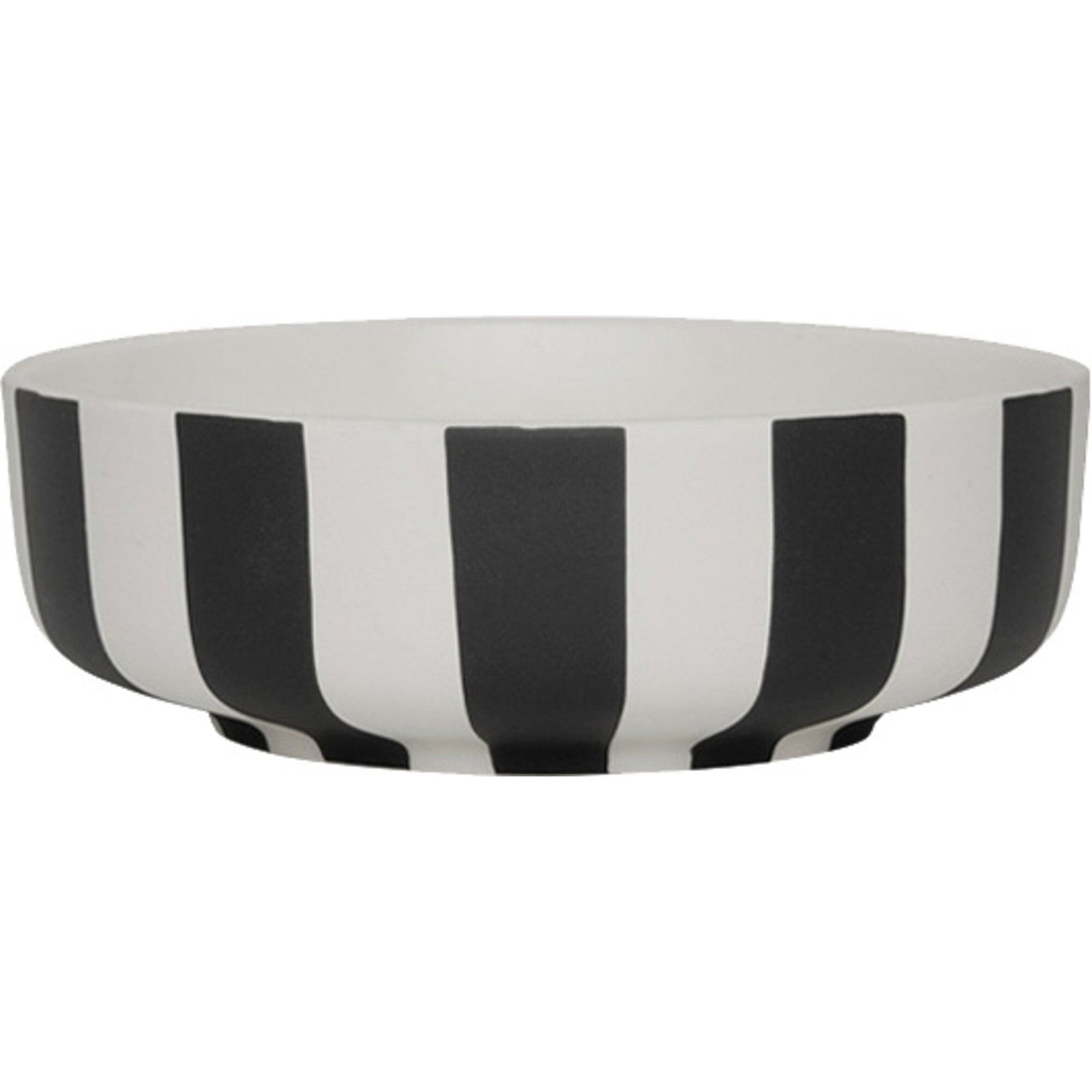 Oyoy living design Oyoy living design Toppu skål lille Ø13, hvid/sort – detaljebillede (Skål)
