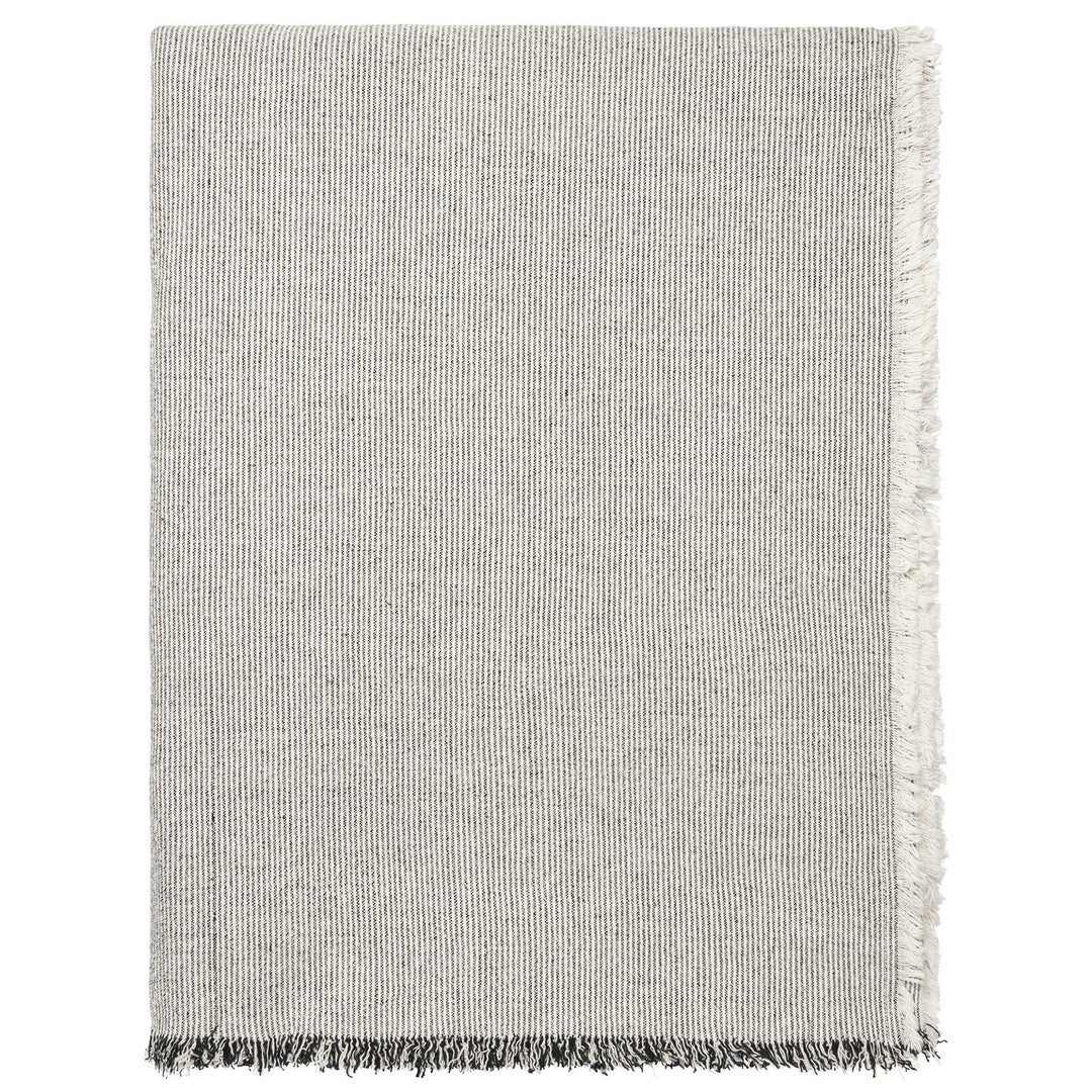 Broste Broste Elouise dug 300 x 160 cm, black/offwhite – produktvisning (Dug)