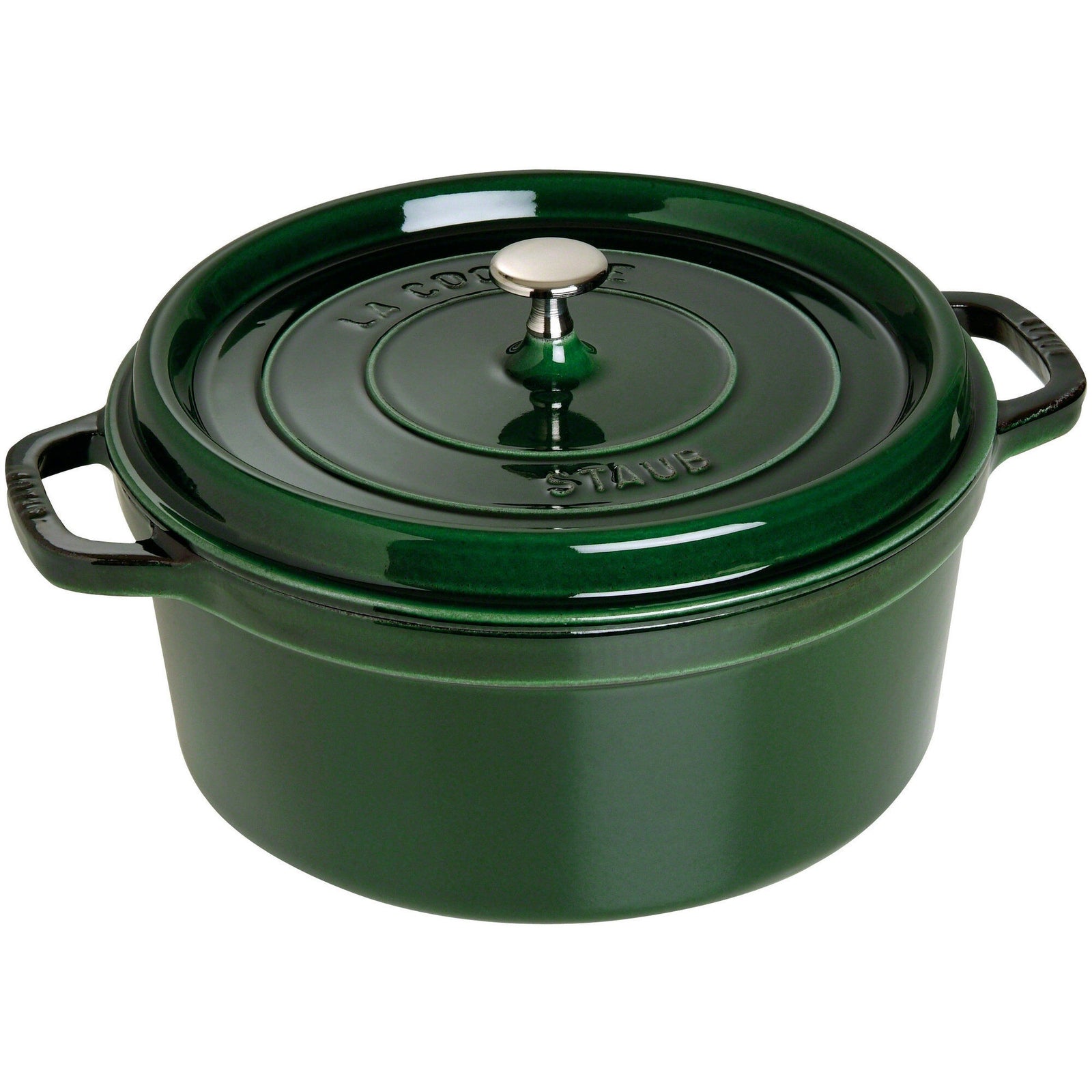 Staub Staub Rund Gryde 28 cm 6,7 liter Basilikumsgrøn – billede i brug (Støbejernsgryde)