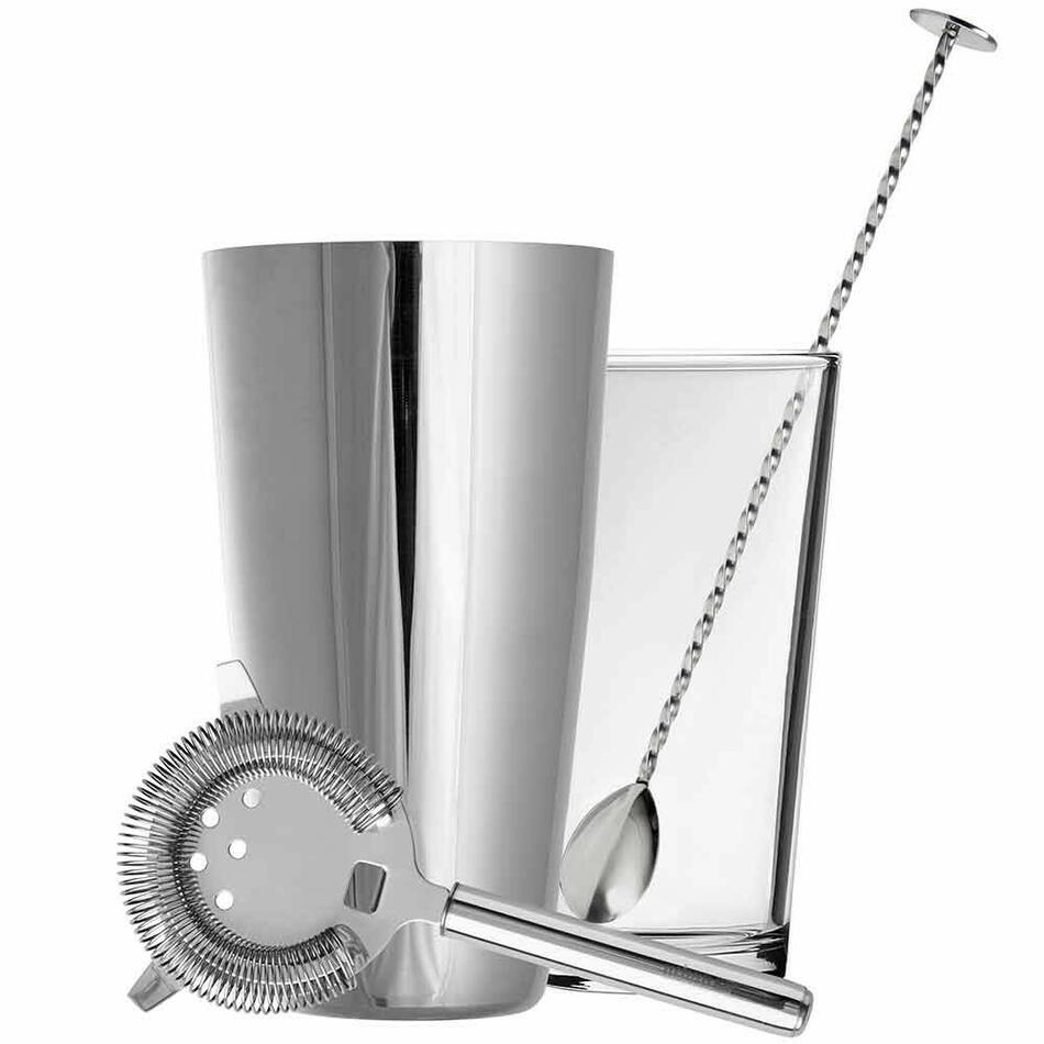 Produktbillede af Retail Kit: Boston Shaker Ske Strainer & Instruktioner. Urban Bar på tilbud i brug