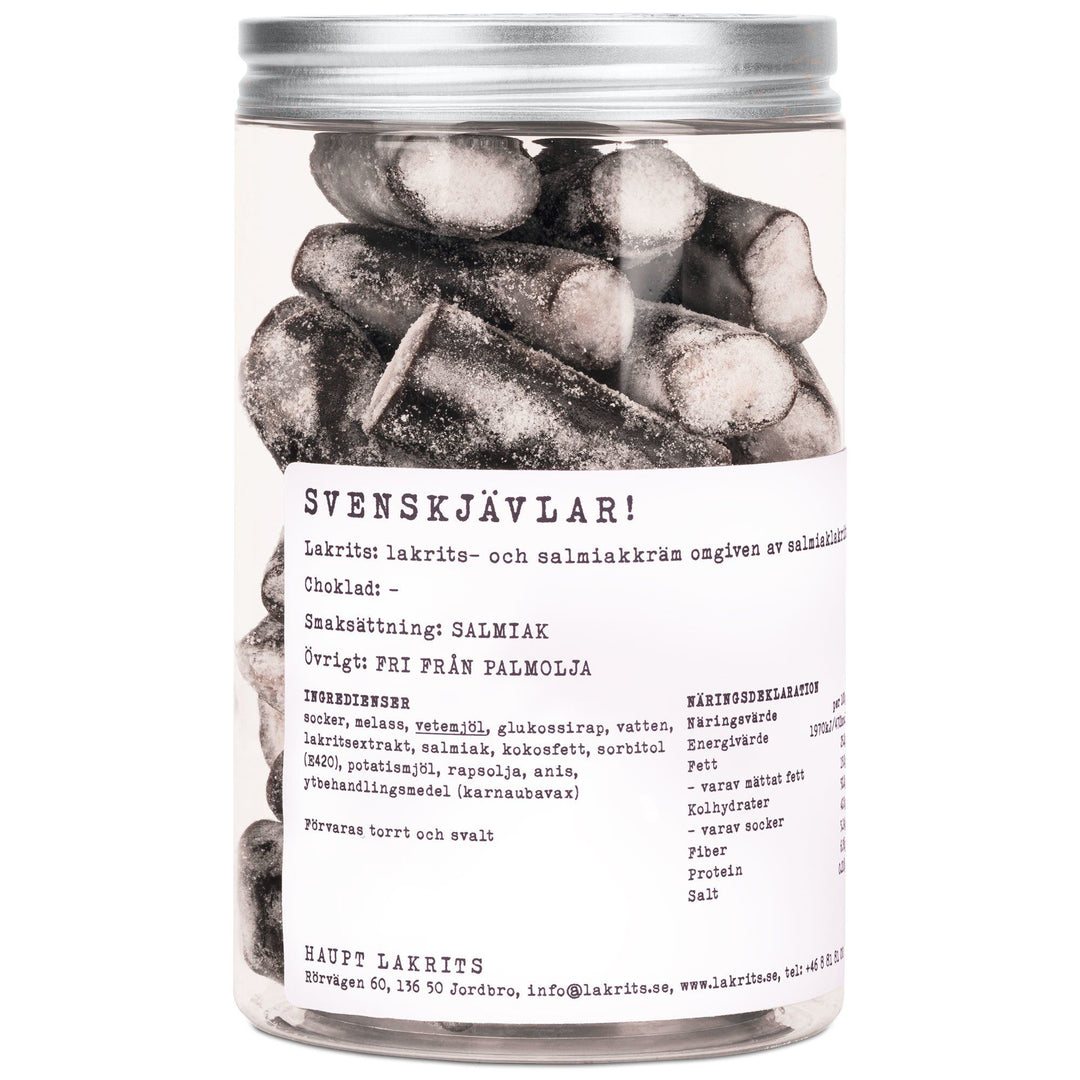 Haupt lakrits Haupt lakrits Svenskjävlar! 250 g – billede i brug (Lakrids)