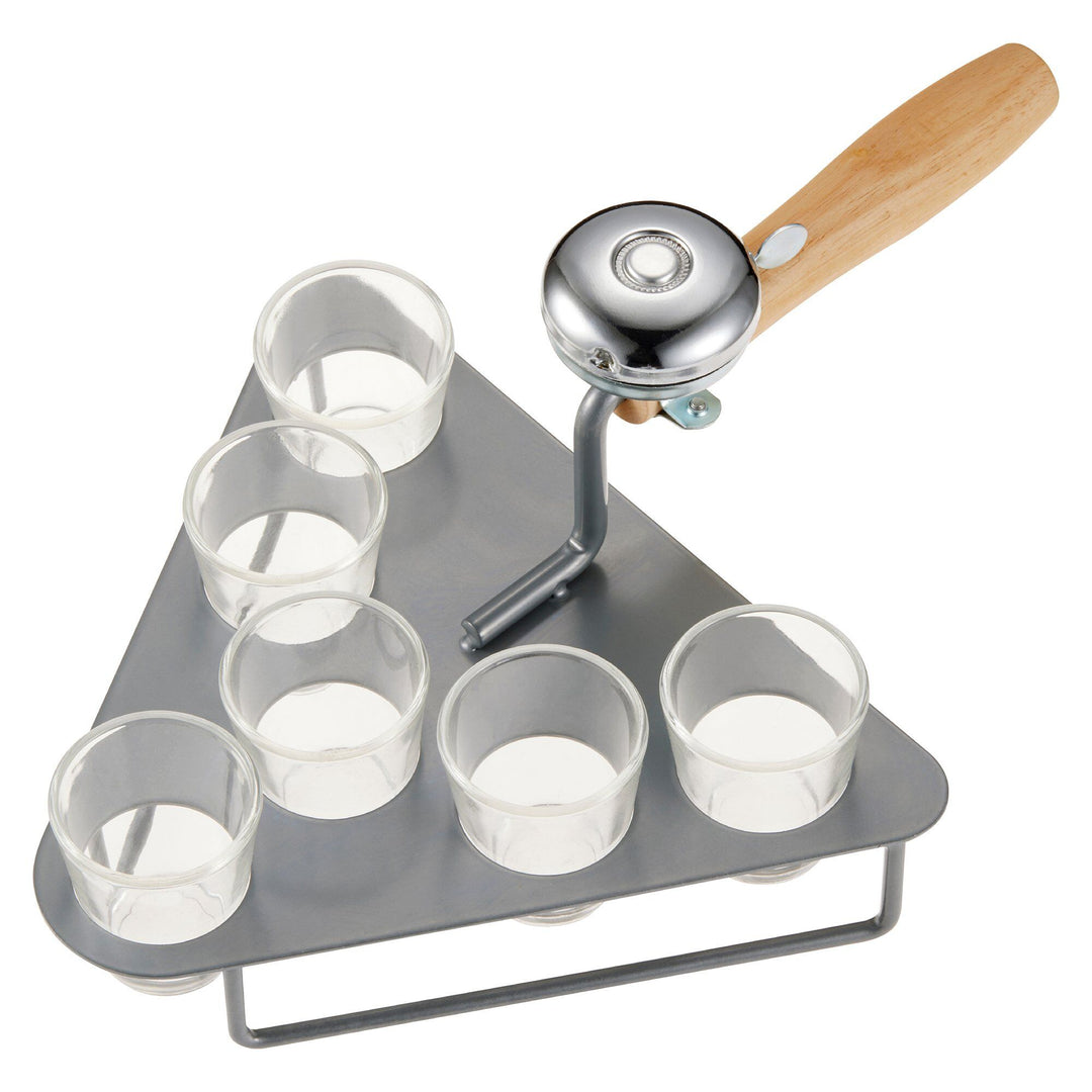 Dorre Dorre Mura murerske med ringklokke & 6 shotglas – billede i brug (Shotglas)