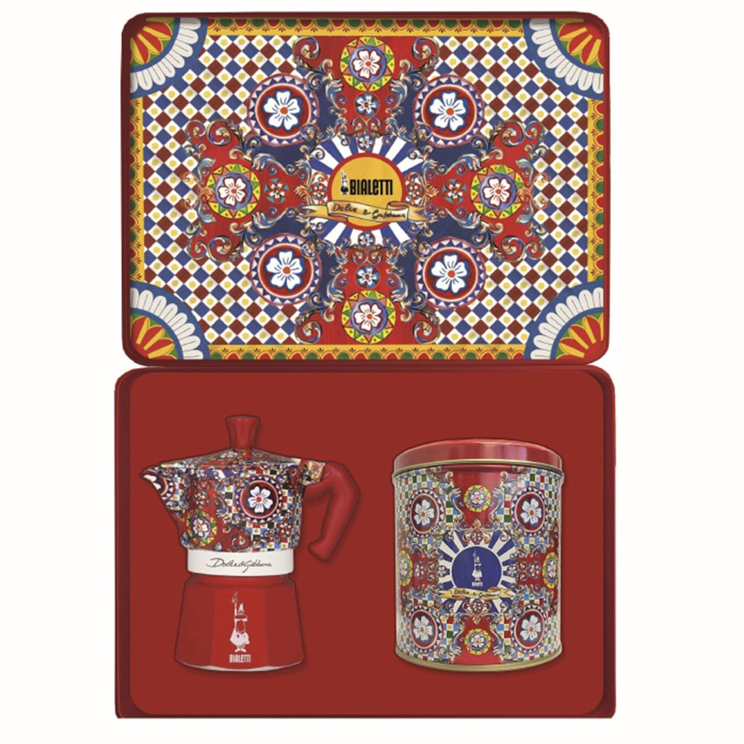 Bialetti Bialetti D&G Moka Express 350 ml + kaffe 250 g – vinkelbillede (Mokabrygger)