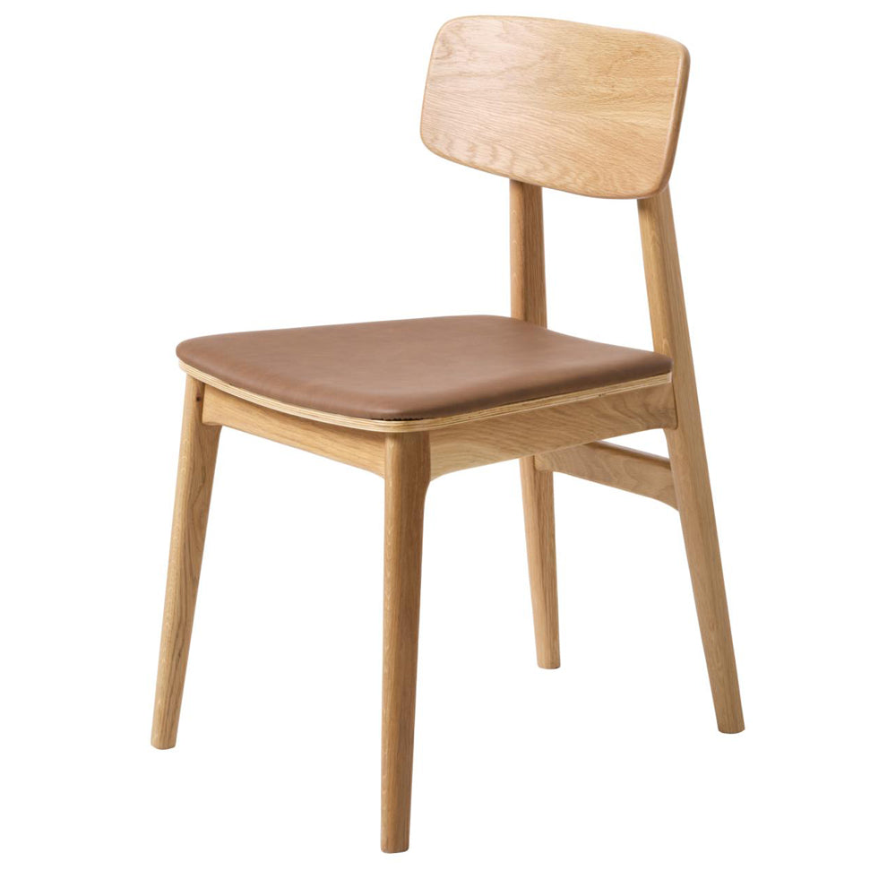 Harmony spisebordsstol natur eg og tan PU