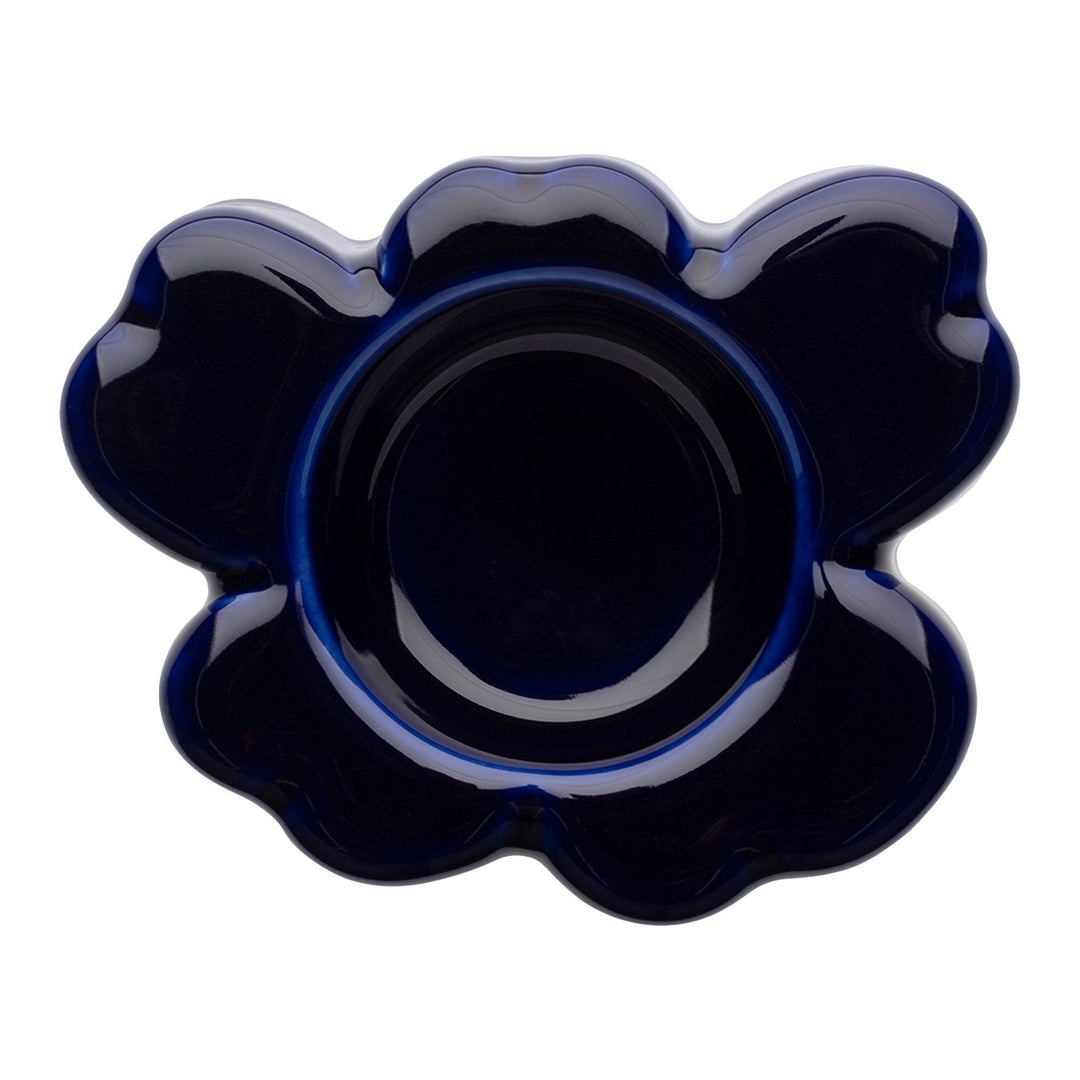 Marimekko Marimekko Unikko Shape fyrfadsstage 10 x 3 cm, cobalt ❤ vinkelbillede (Lysestage)