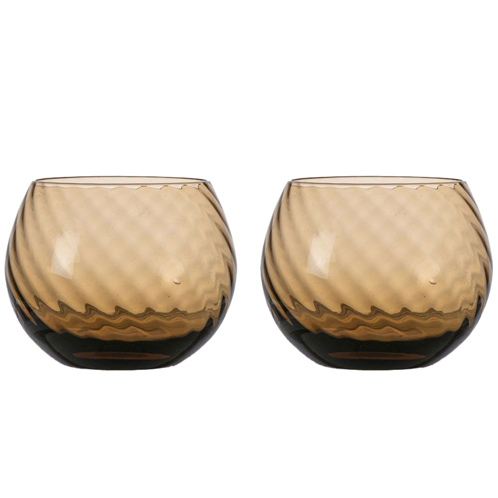 Byon Byon Opacity vandglas 22 cl, brun, 2-pack – produktfoto (Glas)